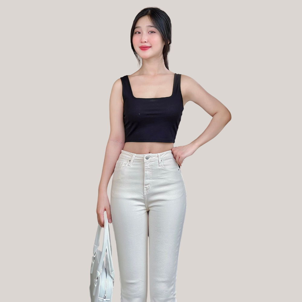Tổng thể quần jean ống loe TTTHAO J2