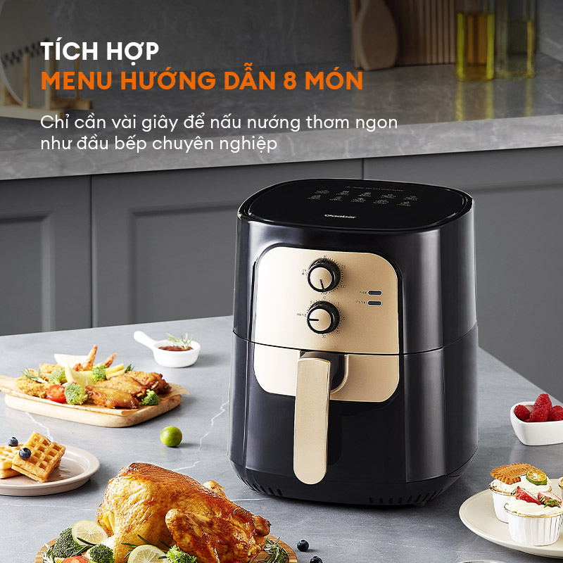 Nồi chiên không dầu Gaabor AF65M-BK01A