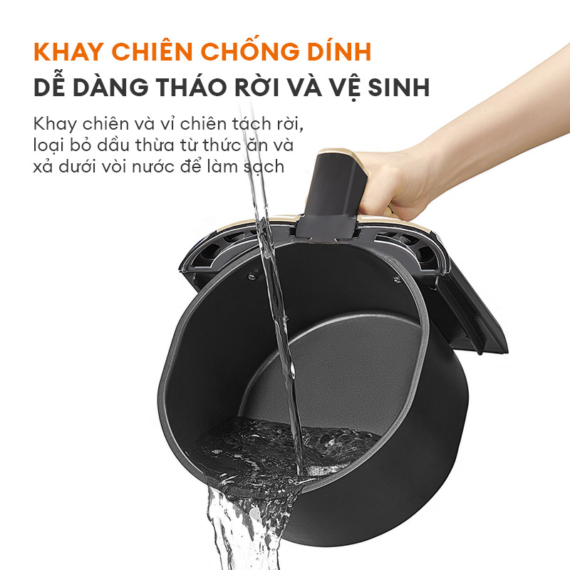 Nồi chiên không dầu Gaabor AF65M-BK01A