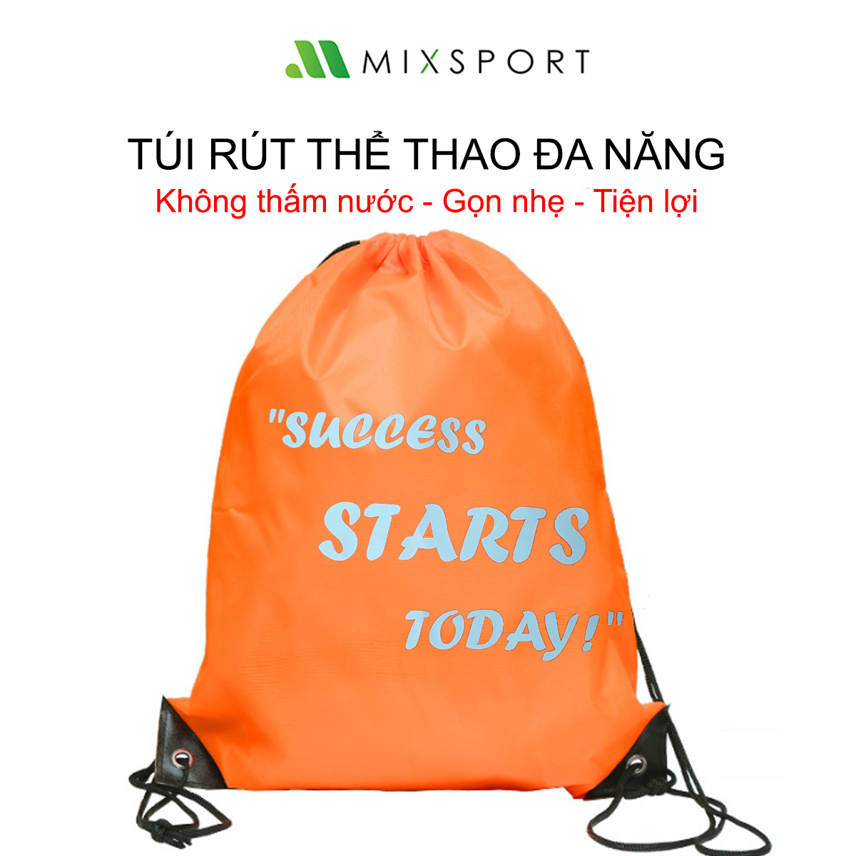 Mô tả Túi Rút Thể Thao Đựng Đồ, Giày Tiện Lợi Chống Nước Kích Thước 34*42cm - 5