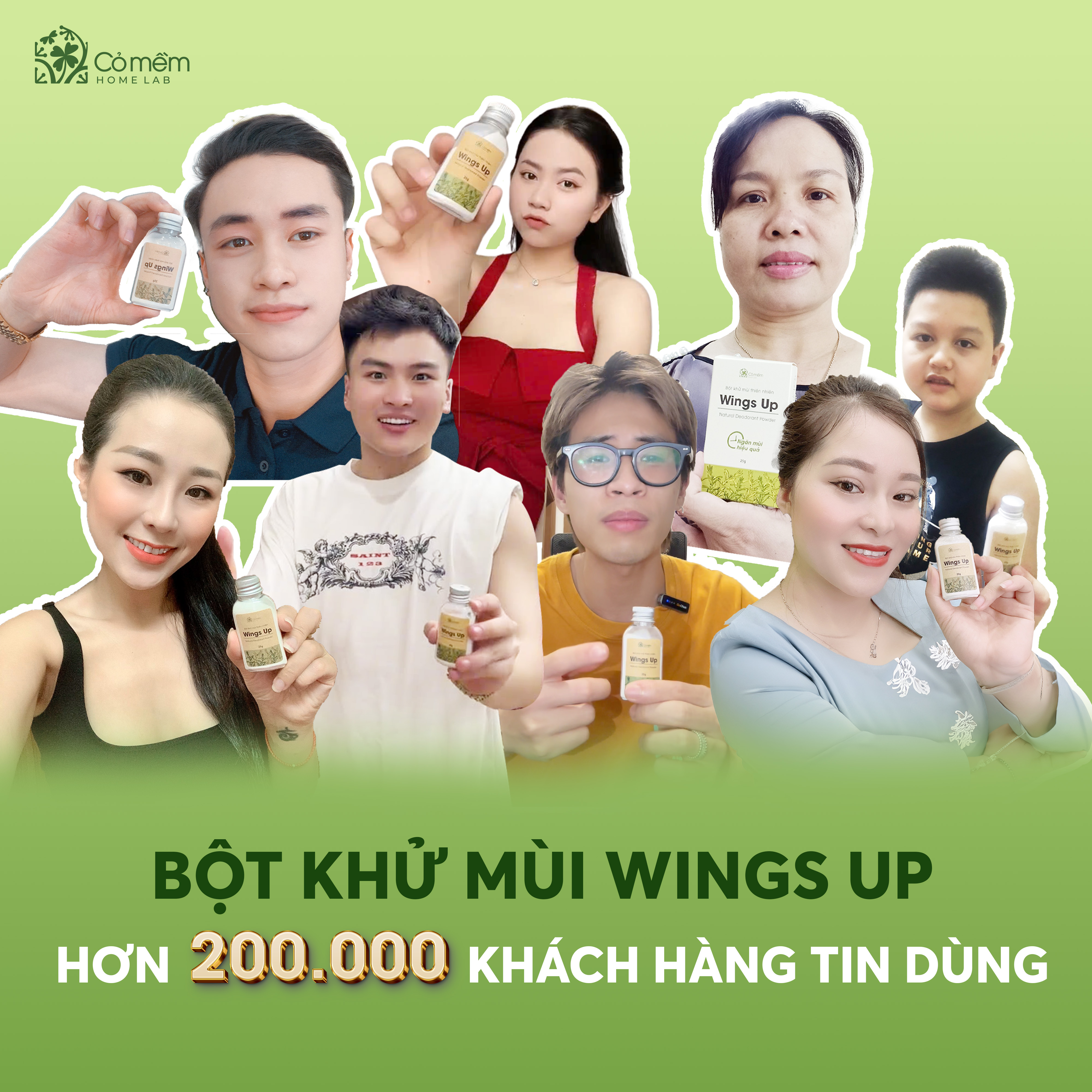 Mô tả Combo 2 Bột Khử Mùi Wings Up Khử Mùi Hôi Chân Hôi Nách Giảm Tiết Mồ Hôi Hôi Cỏ Mềm 25g - 3