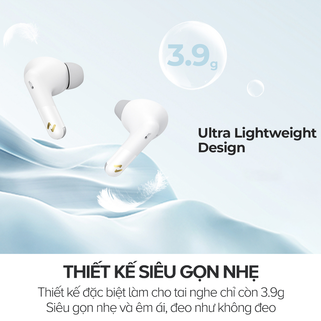 Mô tả Tai nghe Bluetooth True Wireless Havit TW982 | Nghe nhạc đến 33h - Trọng lượng 3,9g - Công nghệ khử ồn AI | BH 12 tháng - 5