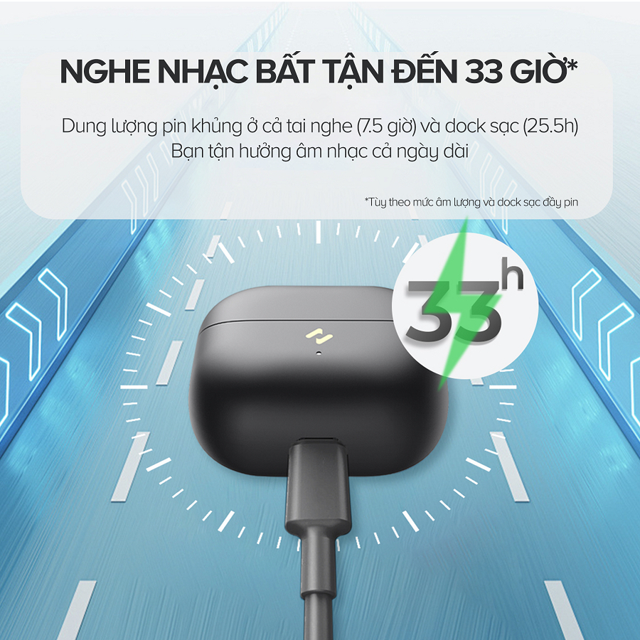 Mô tả Tai nghe Bluetooth True Wireless Havit TW982 | Nghe nhạc đến 33h - Trọng lượng 3,9g - Công nghệ khử ồn AI | BH 12 tháng - 6