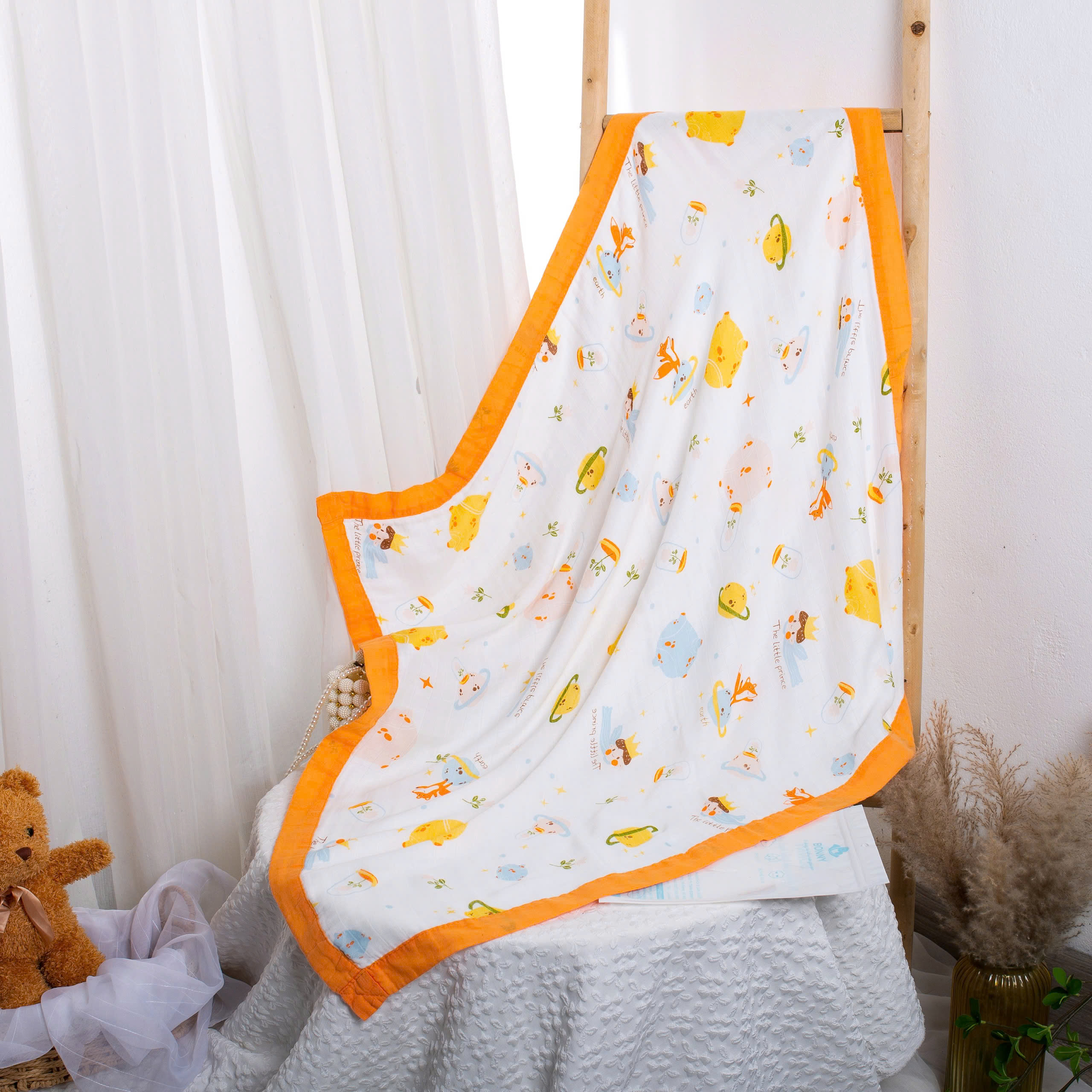 Mô tả Khăn Tắm Và Quấn Ủ Bonny Mềm Mịn Sang Xịn Cho Em Bé - 1