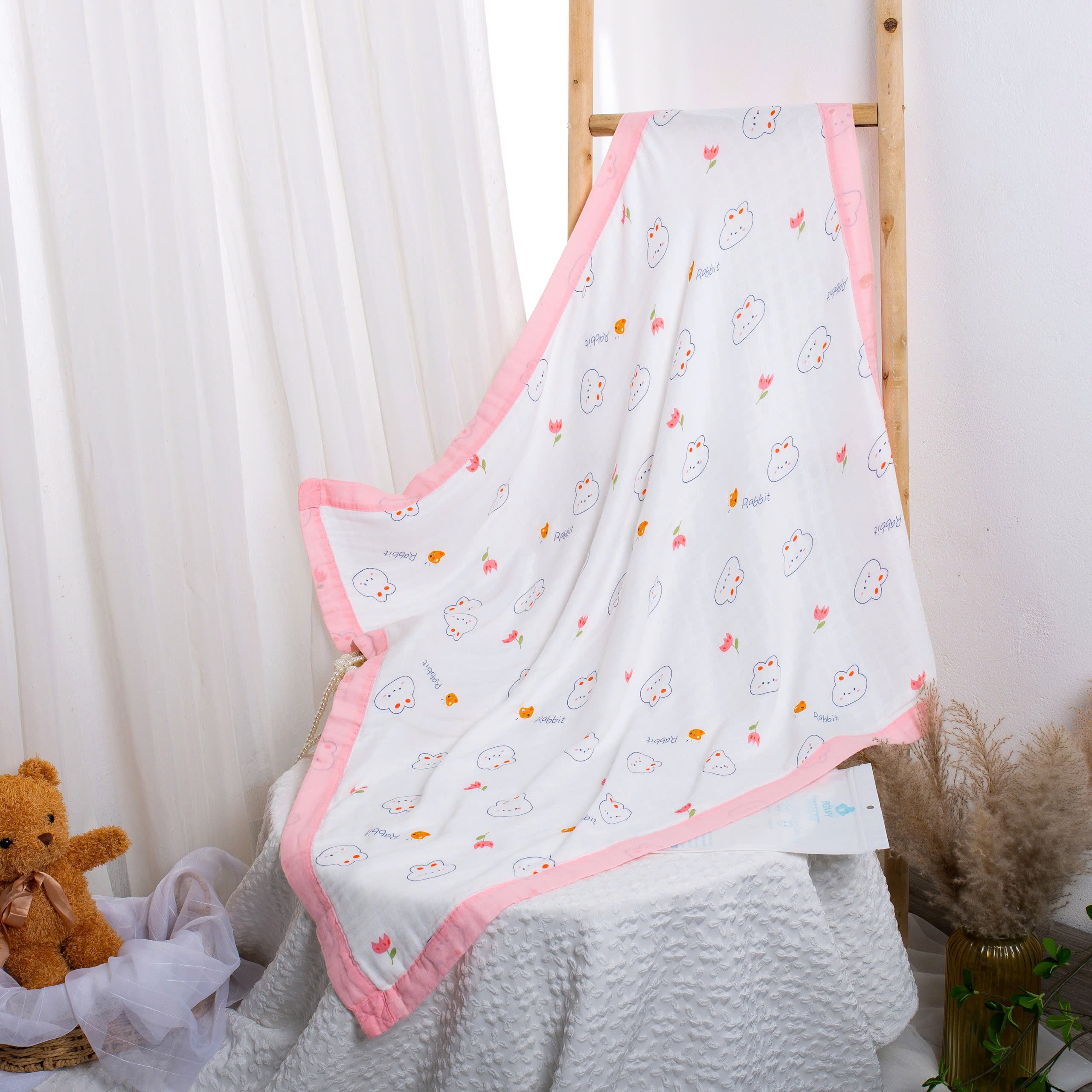 Mô tả Khăn Tắm Và Quấn Ủ Bonny Mềm Mịn Sang Xịn Cho Em Bé - 10