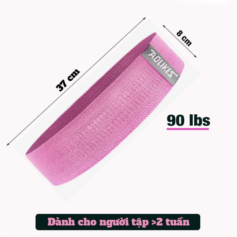 Mô tả Dây miniband vải Aolikes kháng lực tập gym chân mông tay đùi cao su - 3