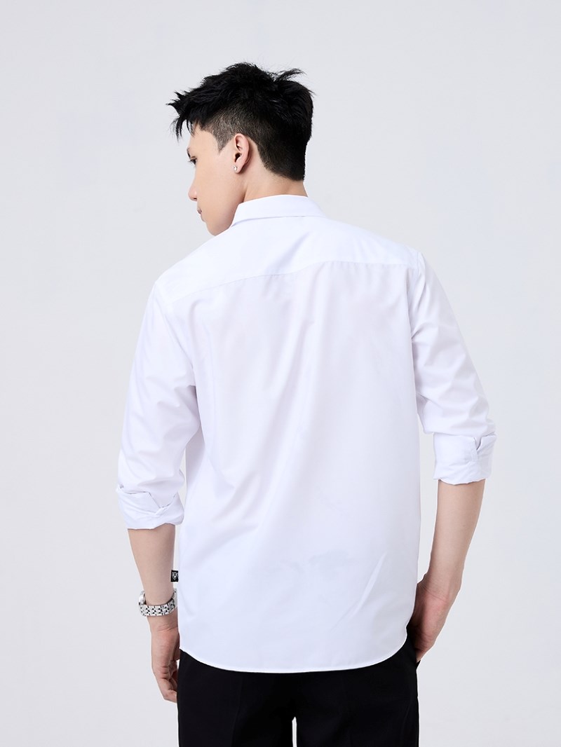 Mô tả Áo Sơ Mi Nam Cổ Bẻ Tay Dài Sợi Nhân Tạo Thấm Hút Thời Trang Thương Hiệu Y2010 Non Branded 19 24012 |YaMe| - 2