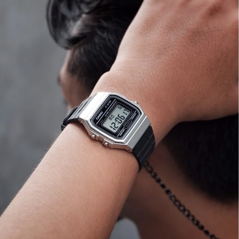 Mô tả Đồng Hồ Casio Nam Điện Tử F-91WM-7ADF Dây Cao Su Chính Hãng - 1