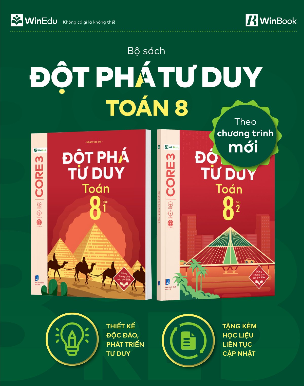 Mô tả Sách - Đột phá tư duy Toán 8 - Dùng chung cho các bộ SGK - 1