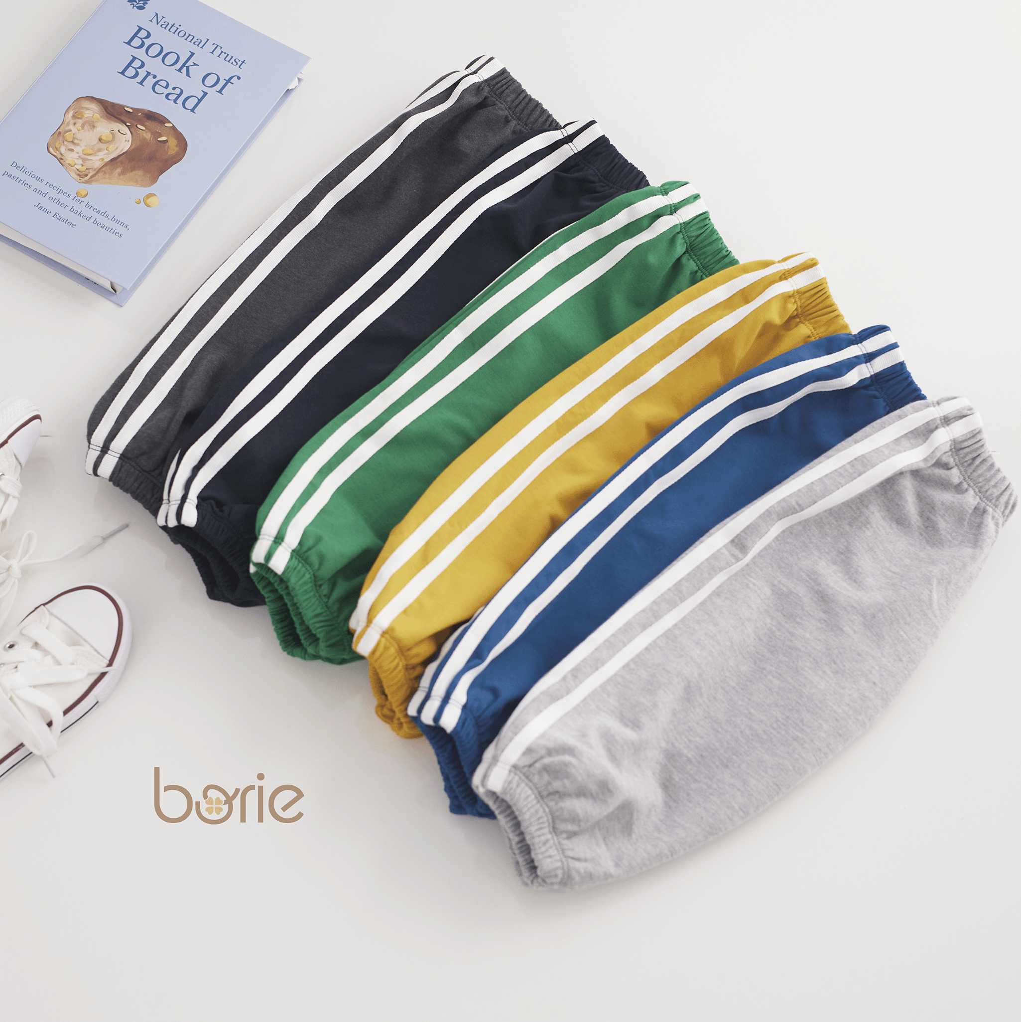 Mô tả Quần dài dáng thể thao cho bé trai bé gái Borie chất liệu cotton da cá dày dặn giữ ấm rất tốt size 9-21kg A001 - 2