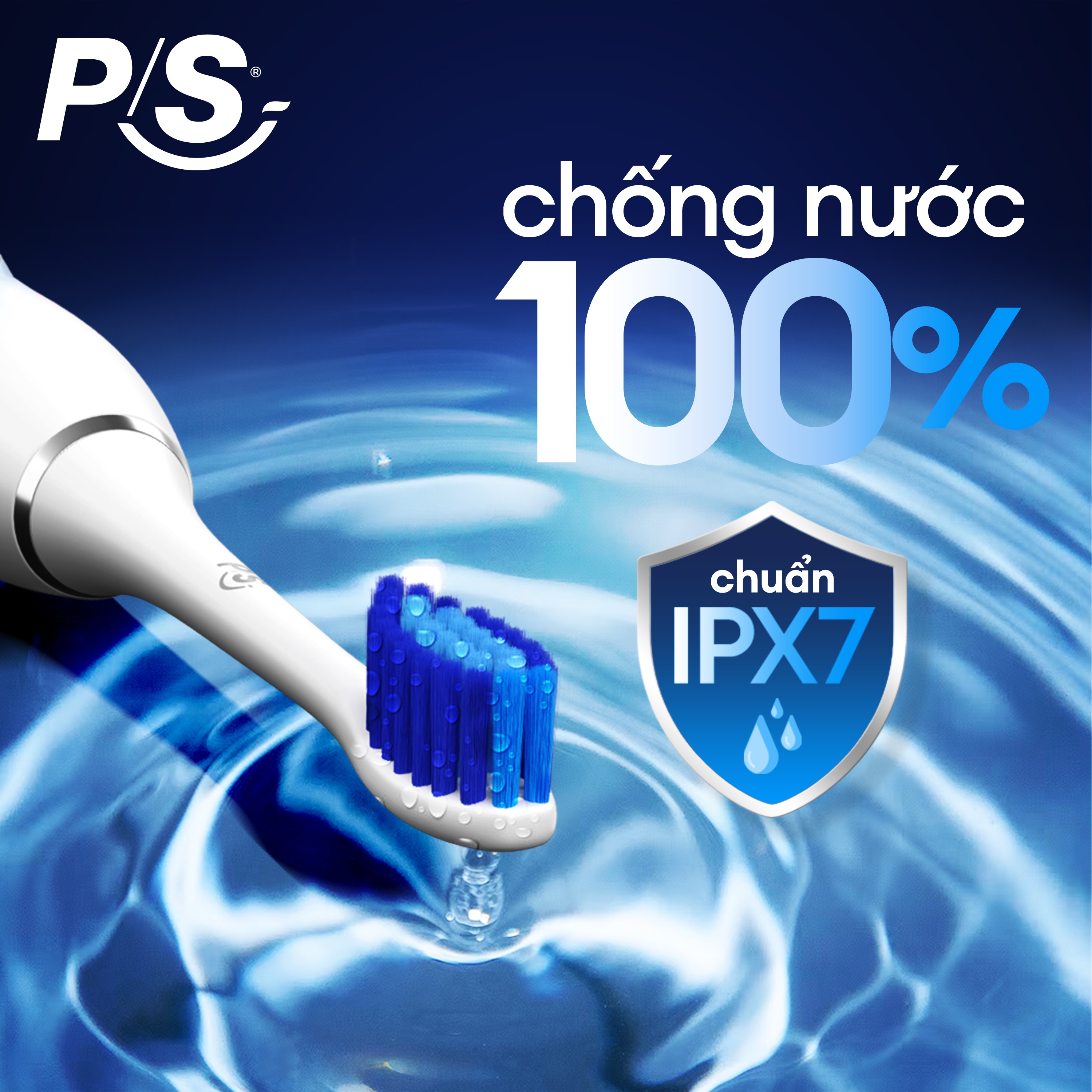Mô tả Bàn Chải Điện P/S S100 PRO - Công Nghệ Sóng Âm, Chải Sạch Mảng Bám Tới 10X - 8