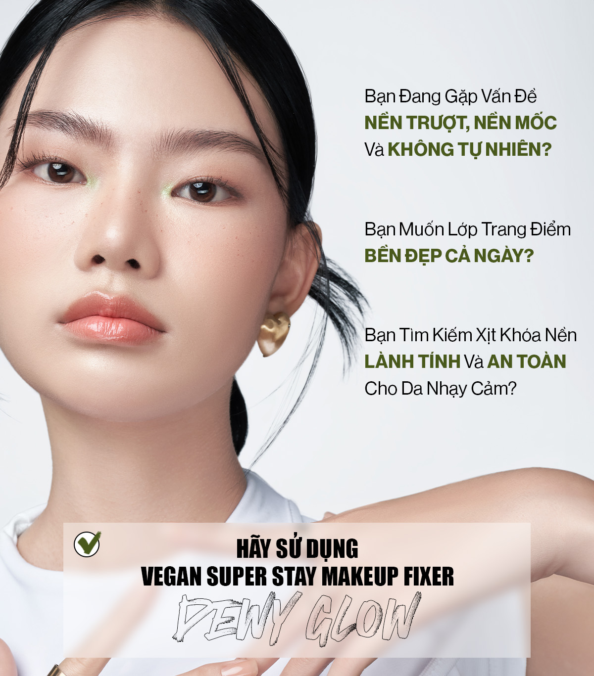 Mô tả Xịt Khóa Nền Cố Định Glamrr Q Vegan Super Stay Makeup Fixer 50ml (1 chai) - 2
