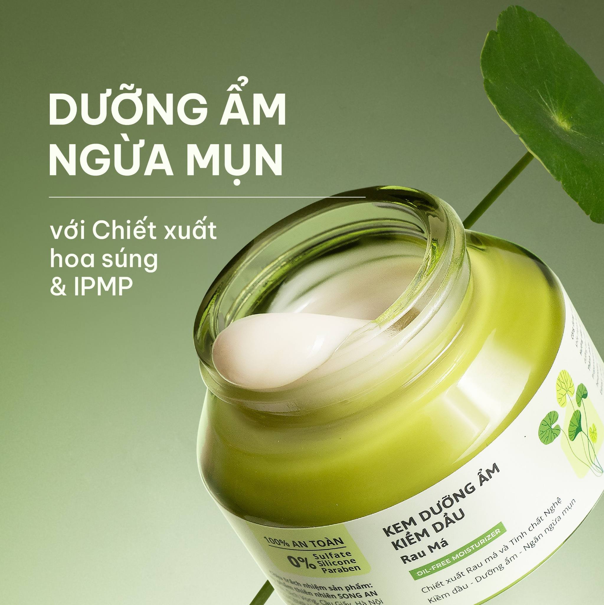 [MUA 2 TẶNG 1]Combo Dưỡng Ẩm Kiềm Dầu Serum Kem Dưỡng Rau Má Cỏ Mềm 80g ...