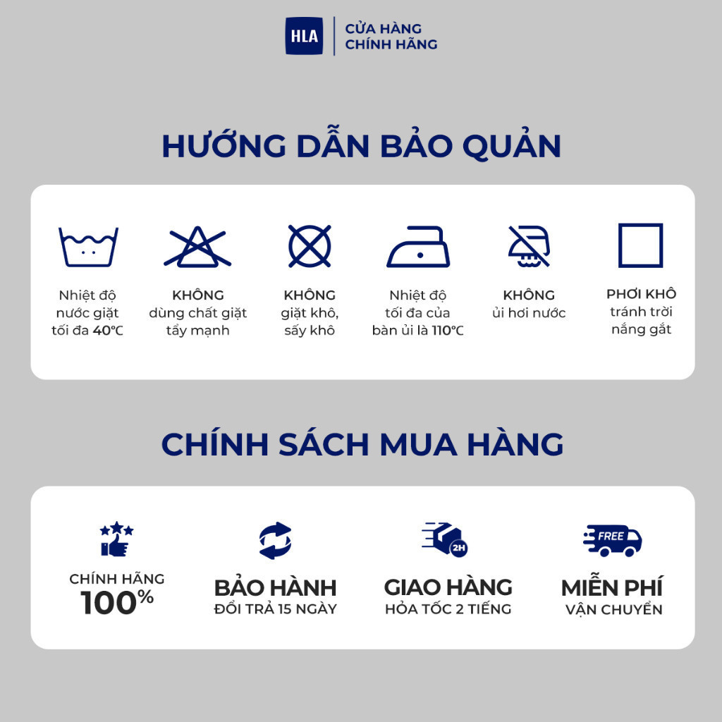 Hướng dẫn bảo quản áo POLO HLA