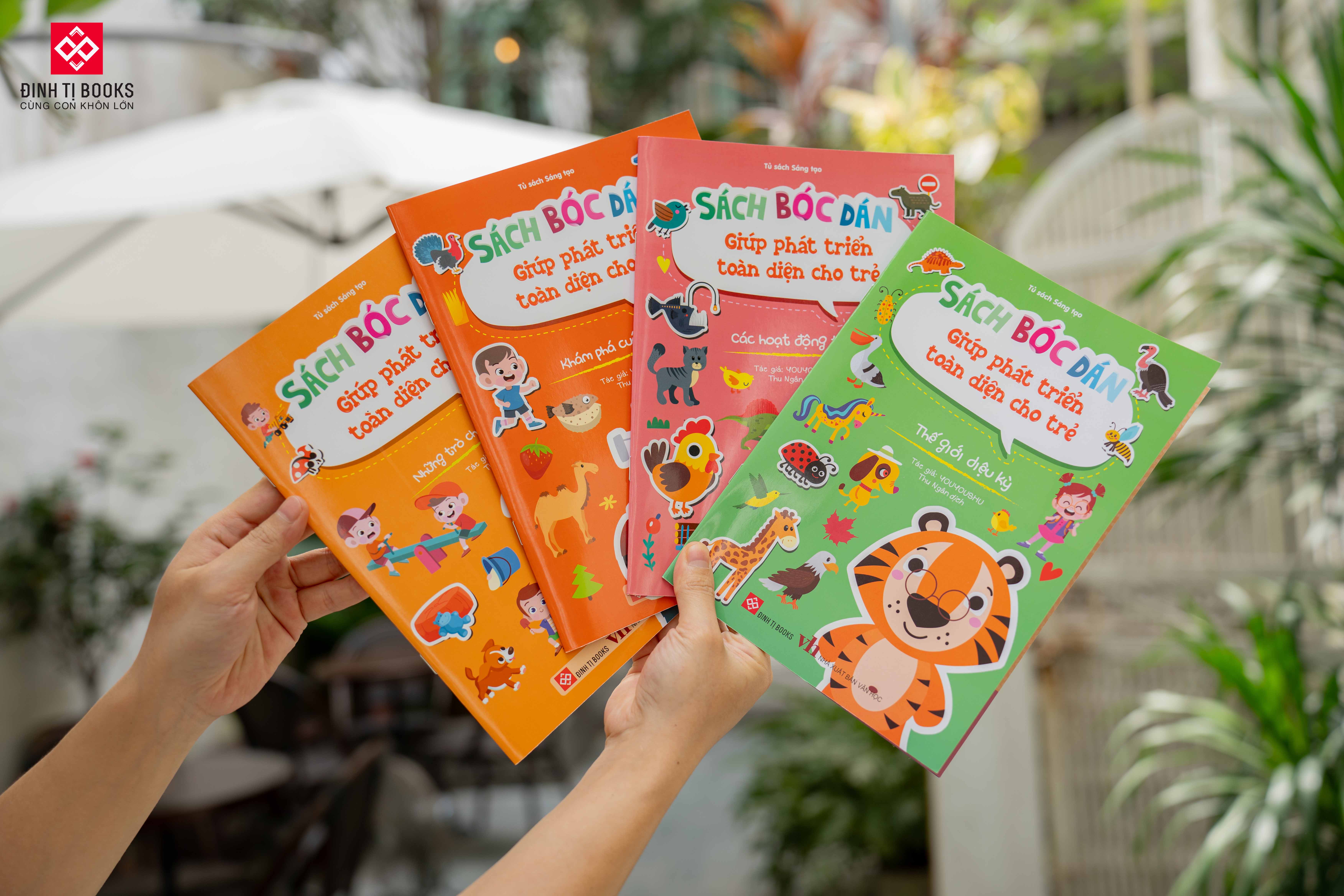 Mô tả Sách bóc dán giúp phát triển toàn diện cho trẻ - Đinh Tị Books - 1