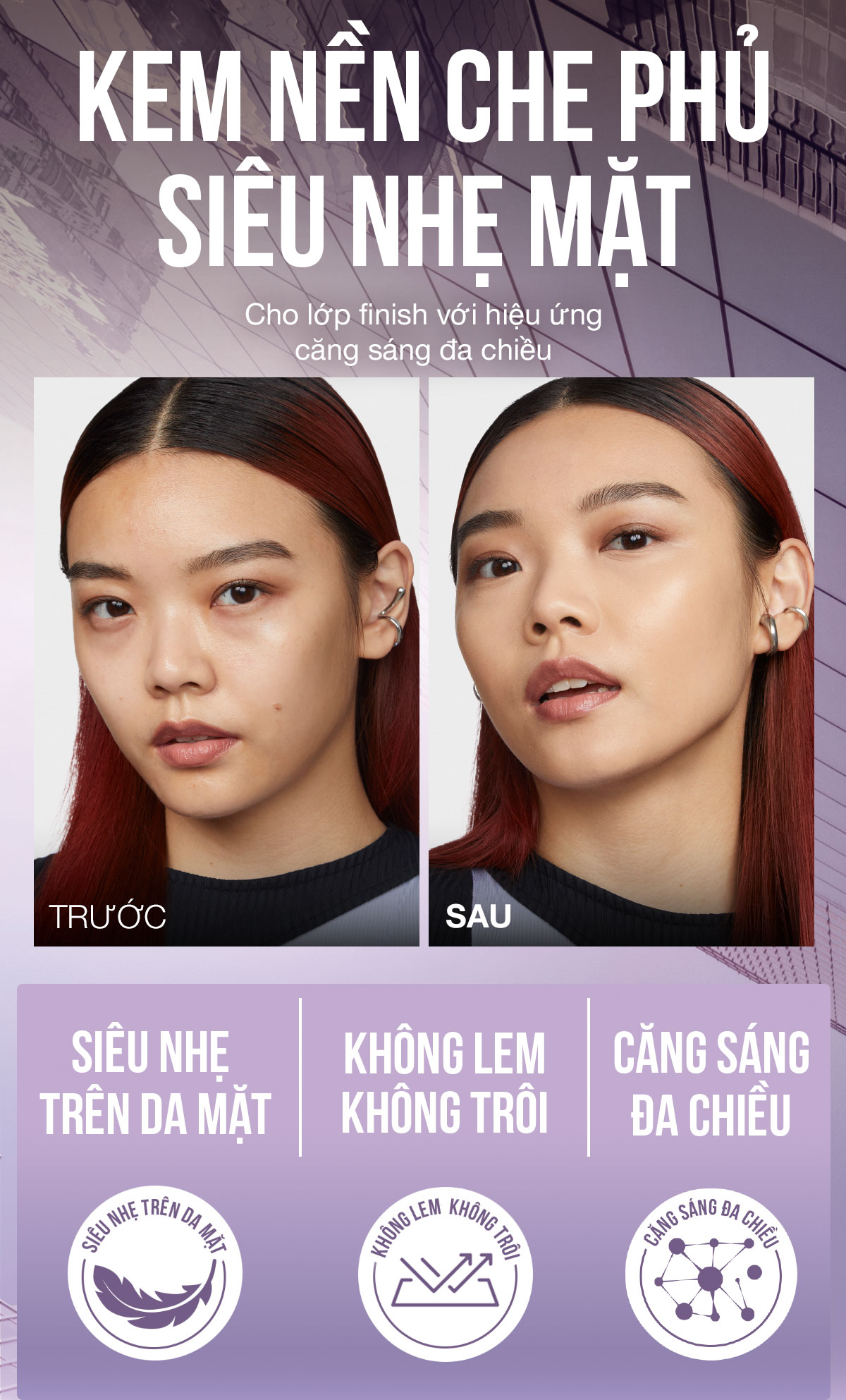 Mô tả Kem nền bắt sáng Superstay Lumi Matte 30H che phủ siêu nhẹ mặt Maybelline New York 35ml [MỚI] - 2
