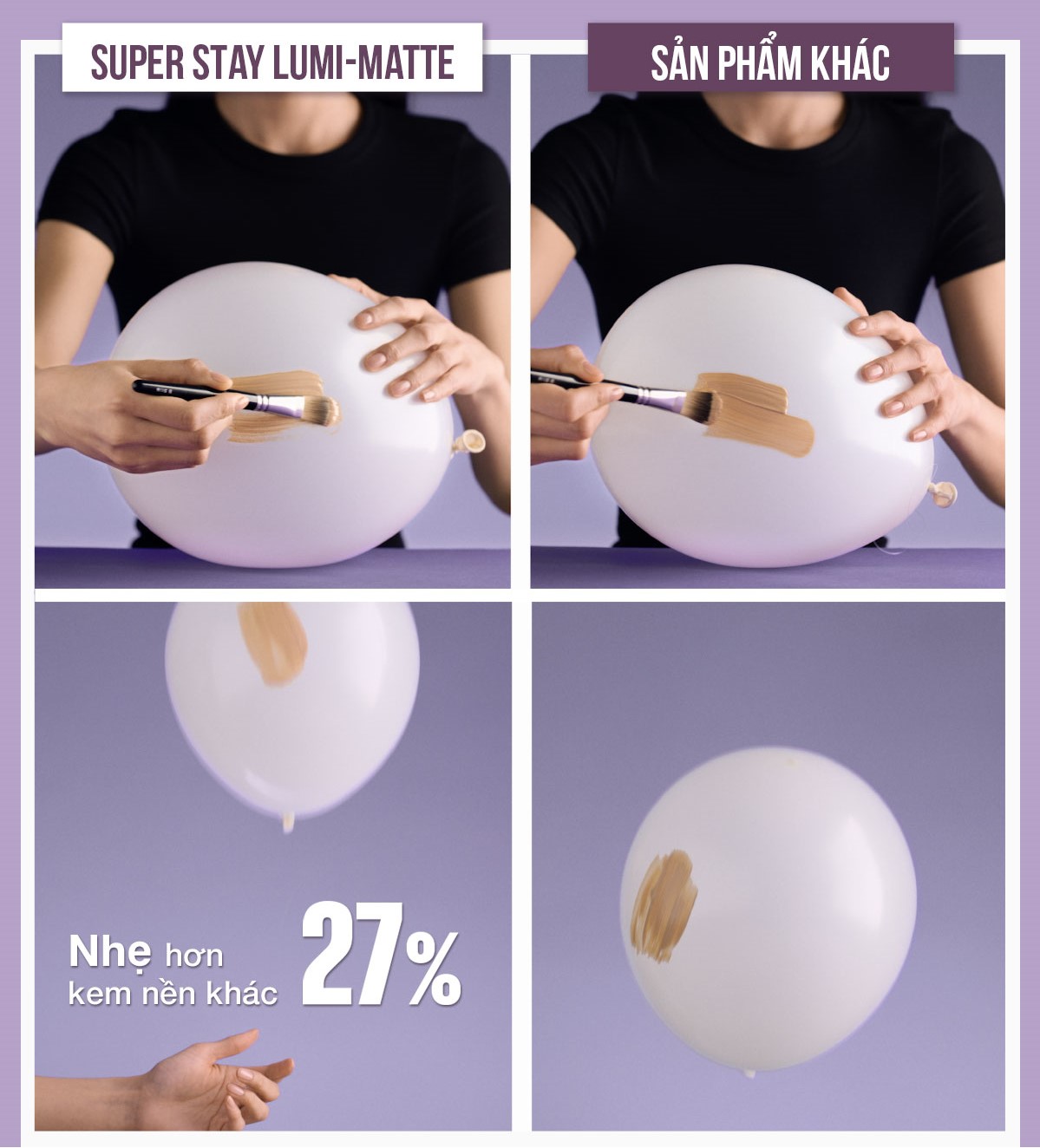 Mô tả Kem nền bắt sáng Superstay Lumi Matte 30H che phủ siêu nhẹ mặt Maybelline New York 35ml [MỚI] - 6