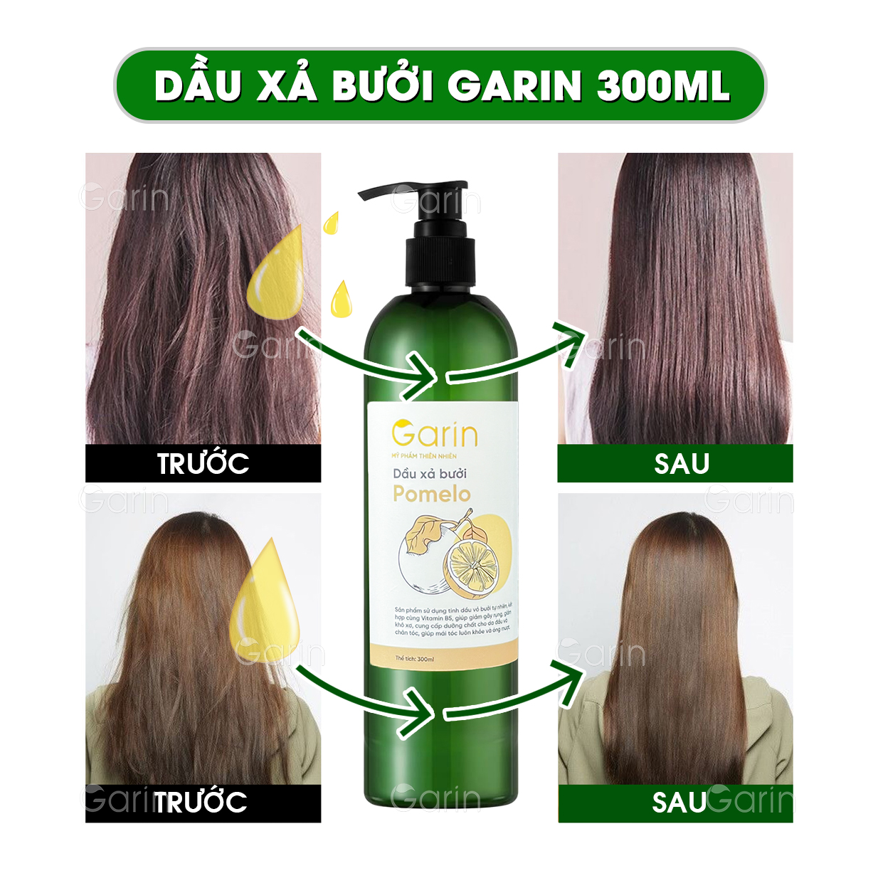 Công dụng Dầu xả bưởi Garin