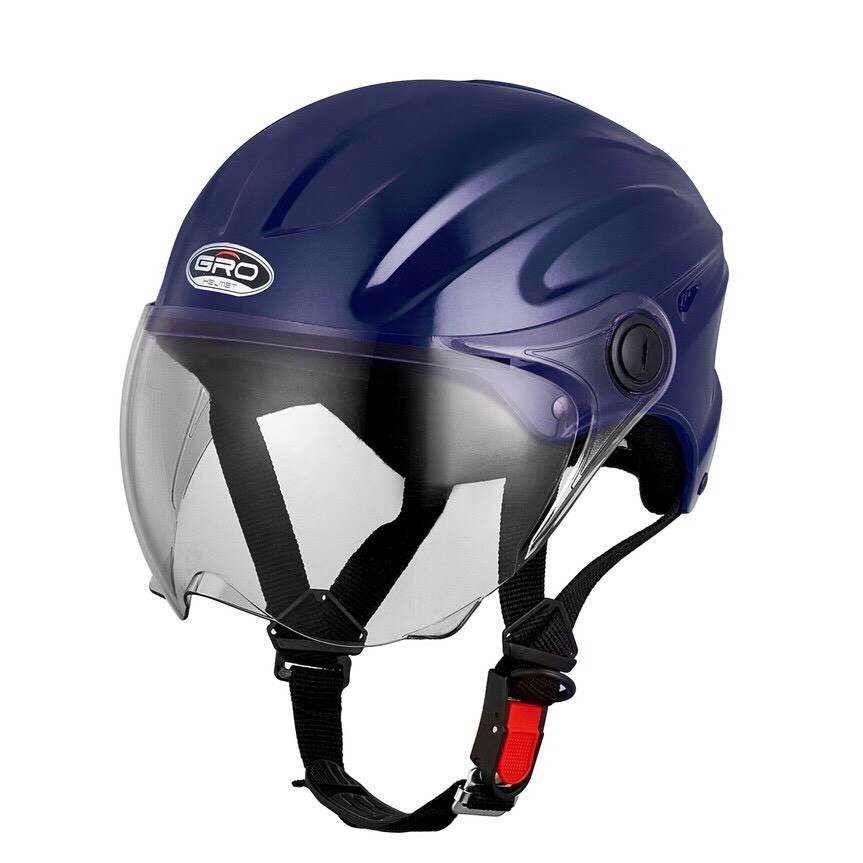 Mô tả 【Tặng kèm bộ ốc vít】Kính gắn mũ bảo hiểm AMBY HELMET đa năng chắn gió dùng cho mũ bảo hiểm nửa đầu, mũ 3/4 chụp tai - 1