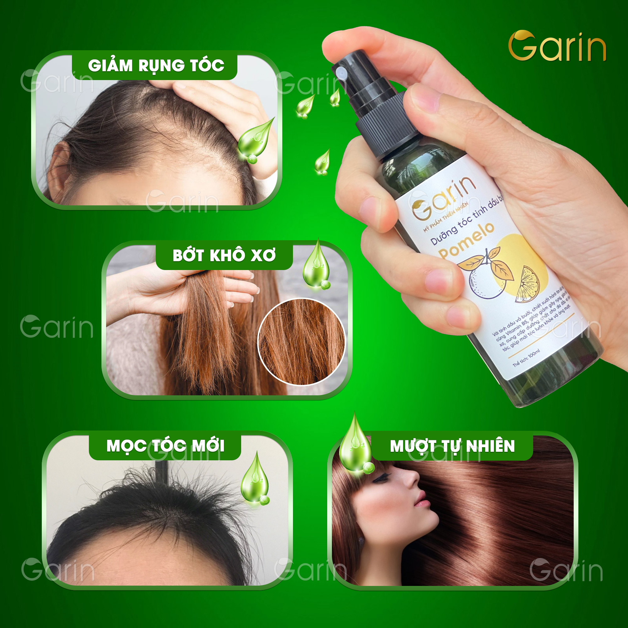 Công dụng giảm rụng tóc