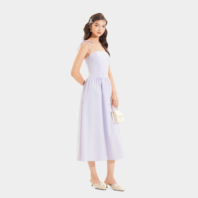 Mô tả Đầm 2 Dây MARC FASHION Kiểu Smocking Lưng - CBLH073123 - 8
