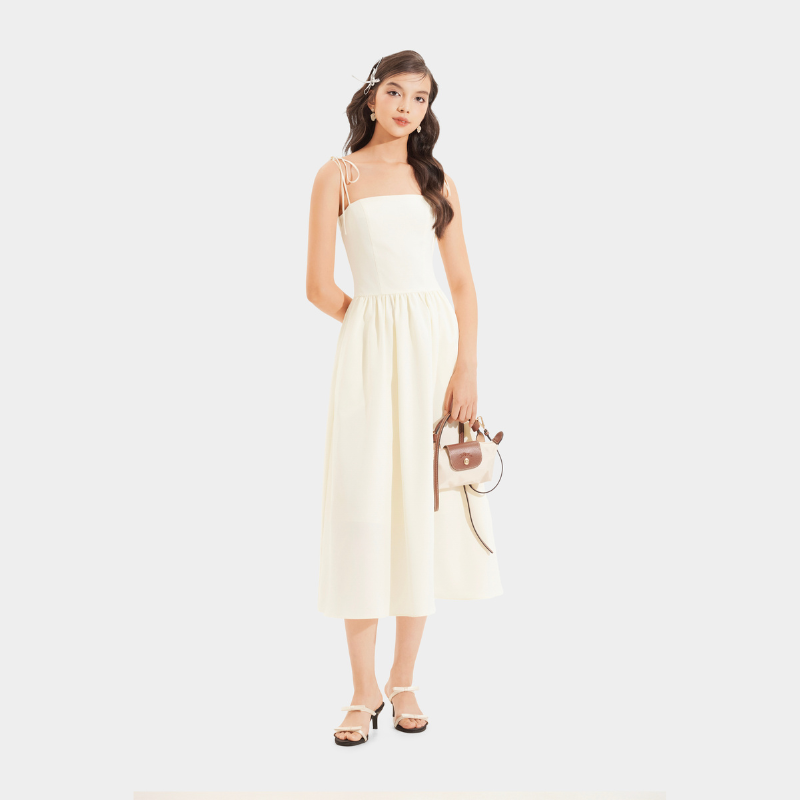 Mô tả Đầm 2 Dây MARC FASHION Kiểu Smocking Lưng - CBLH073123 - 10