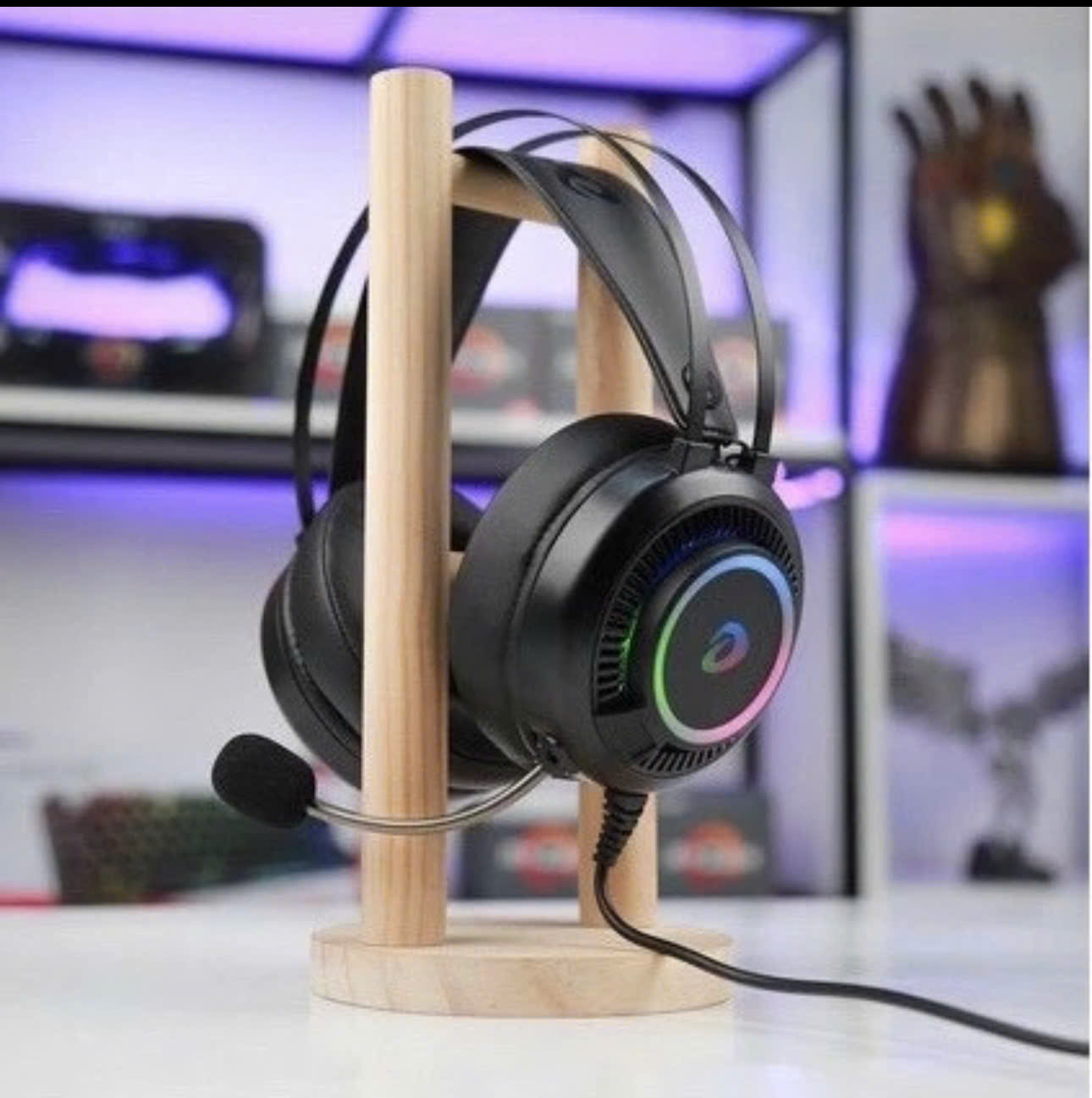 Mô tả Tai nghe gaming DAREU EH416 RGB giả lập 7.1 cắm cổng USB - 2