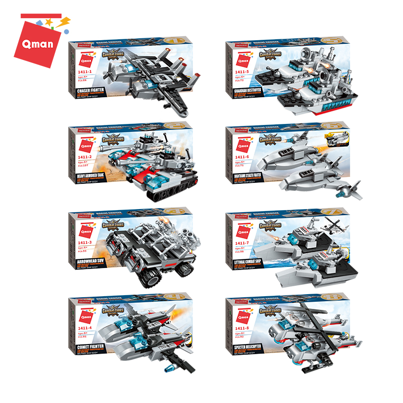 Mô tả Đồ chơi xếp hình, lắp ráp Qman 1411 - Tàu tuần dương biển (700 mảnh ghép) - 2