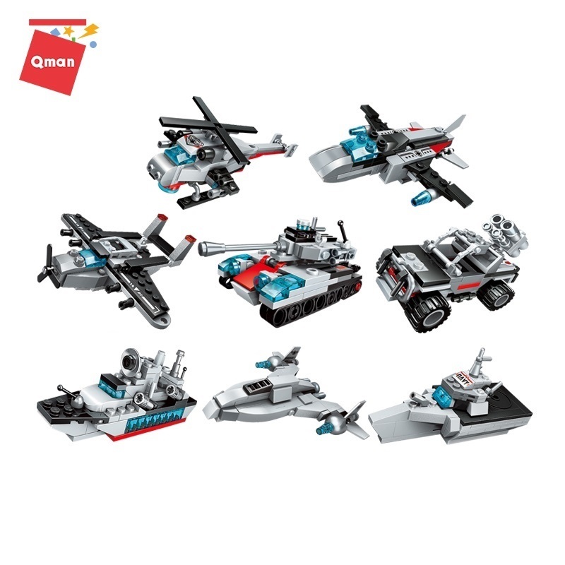 Mô tả Đồ chơi xếp hình, lắp ráp Qman 1411 - Tàu tuần dương biển (700 mảnh ghép) - 3