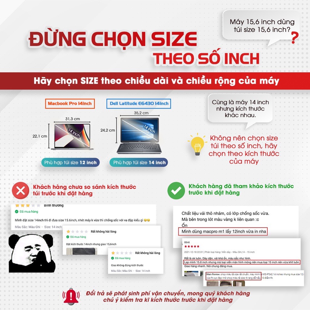 Mô tả Túi Chống Sốc Bảo Vệ Laptop 13 inch 14 inch 15 inch 17 inch HARAS TC001 - 4