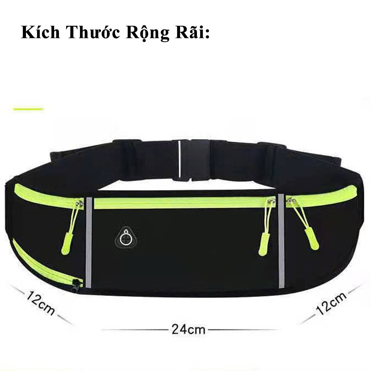 Mô tả Túi Bao Tử Đeo Hông Đeo Bụng, Đeo Chéo Chạy Bộ Tập Gym Cho Nam Nữ Chống Nước Chính Hãng Amalife - 2