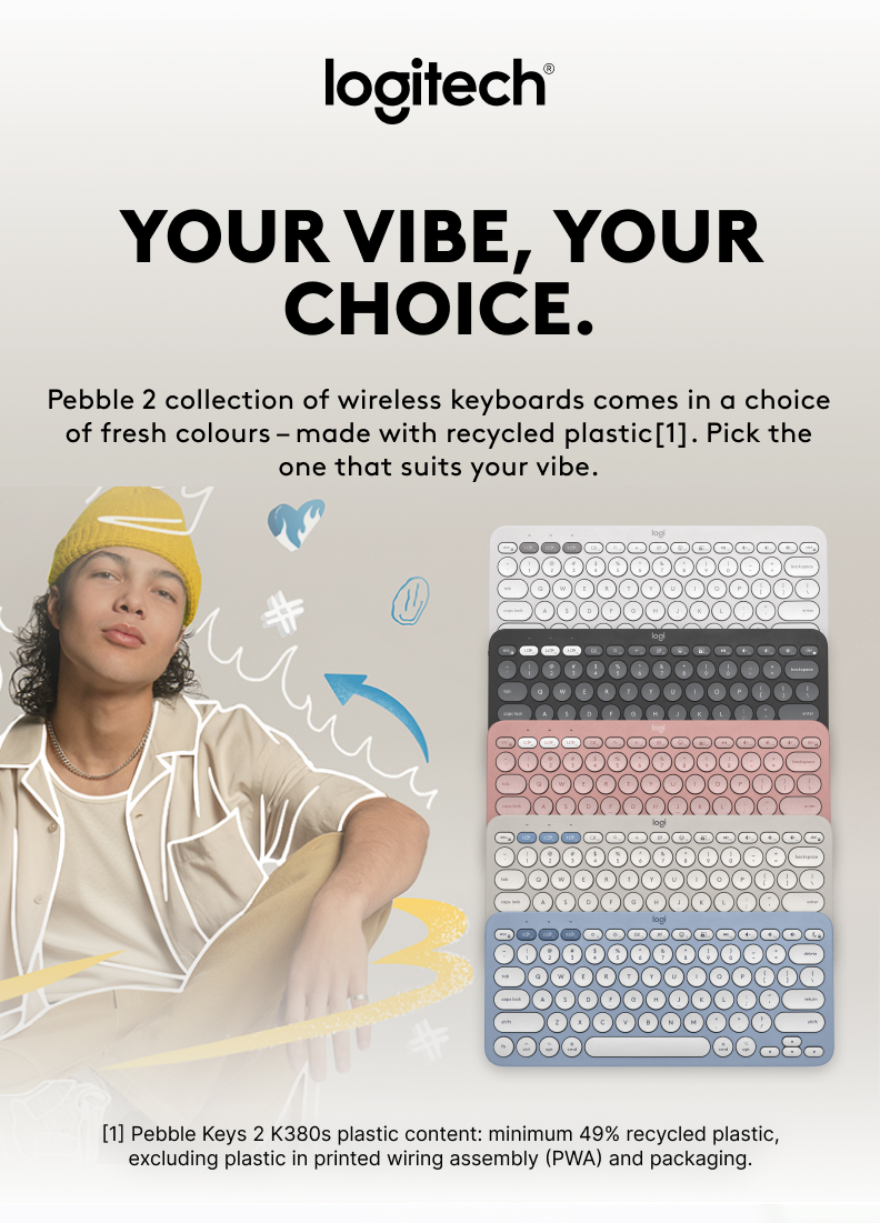 Bàn phím Logitech K380s Pebble 2