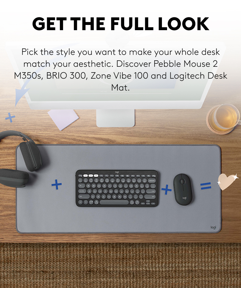 Mô tả Bàn phím Bluetooth Logitech K380s Pebble 2 - Đa thiết bị, Phím tắt tùy chỉnh, Mỏng nhẹ, Easy-Switch - 8