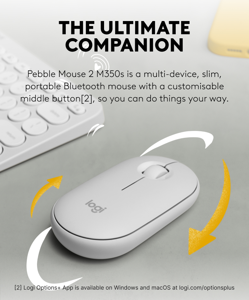 Mô tả Bàn phím Bluetooth Logitech K380s Pebble 2 - Đa thiết bị, Phím tắt tùy chỉnh, Mỏng nhẹ, Easy-Switch - 9