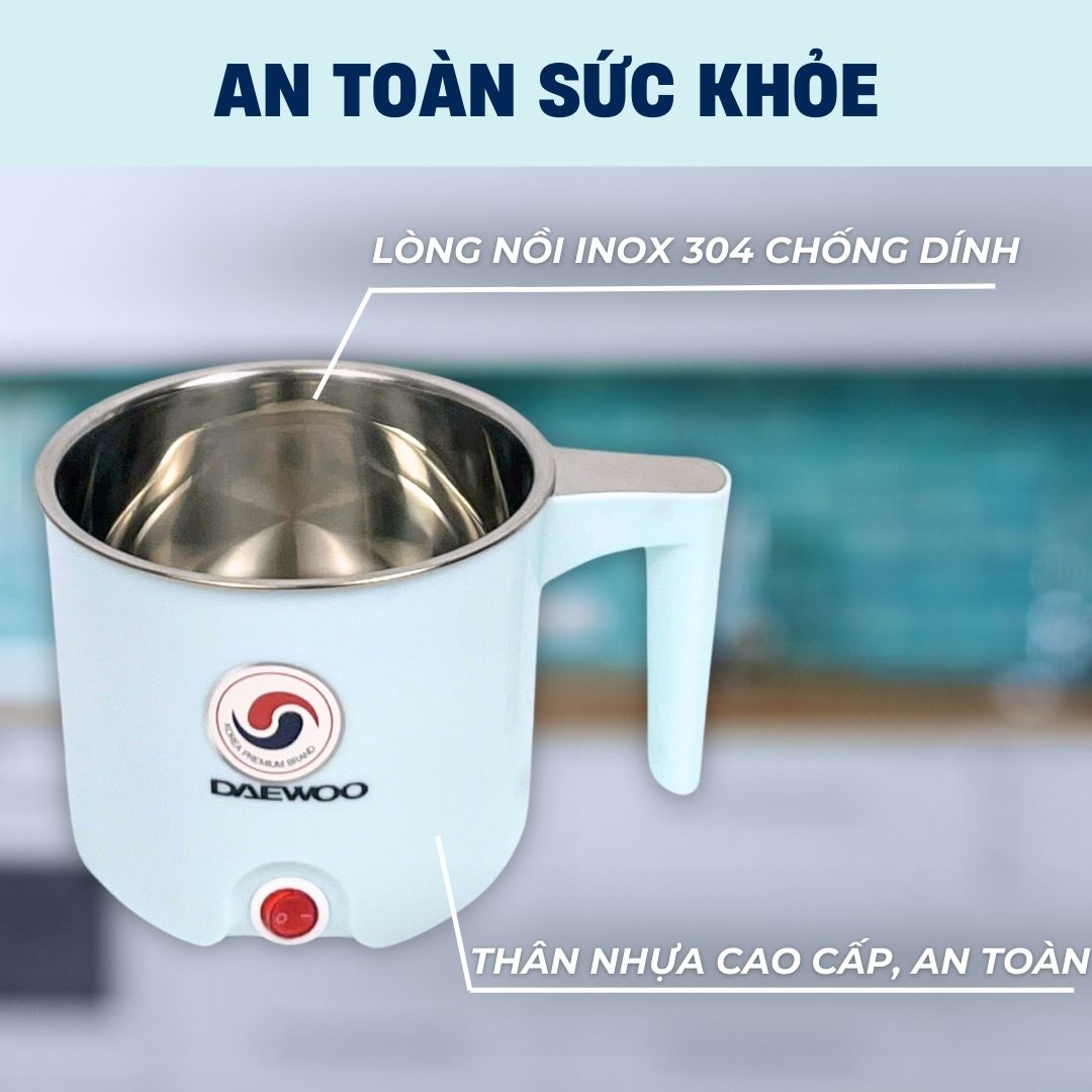 Mô tả Nồi điện đa năng mini 700ml Daewoo DEN-M550 nấu cực nhanh, bảo hành 1 năm - 3