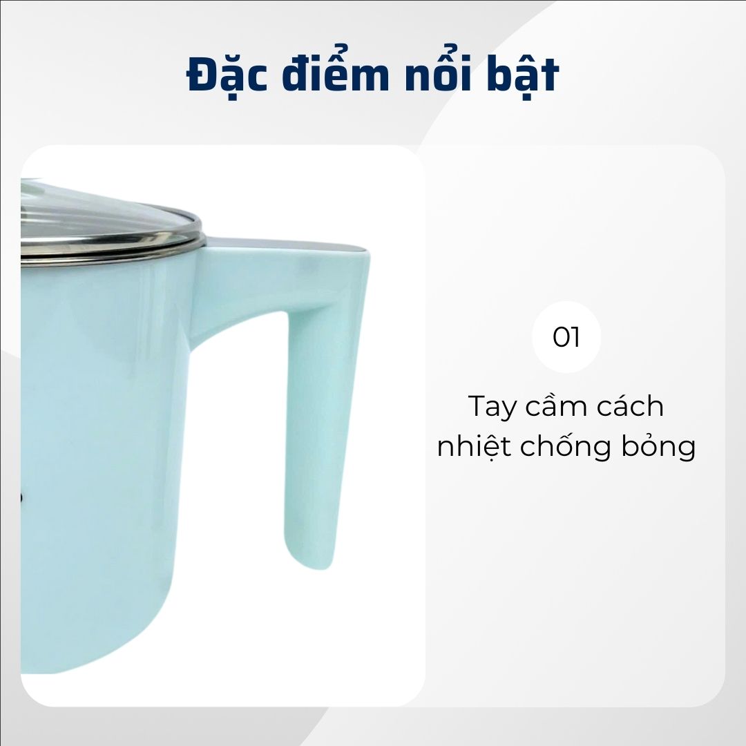 Mô tả Nồi điện đa năng mini 700ml Daewoo DEN-M550 nấu cực nhanh, bảo hành 1 năm - 8