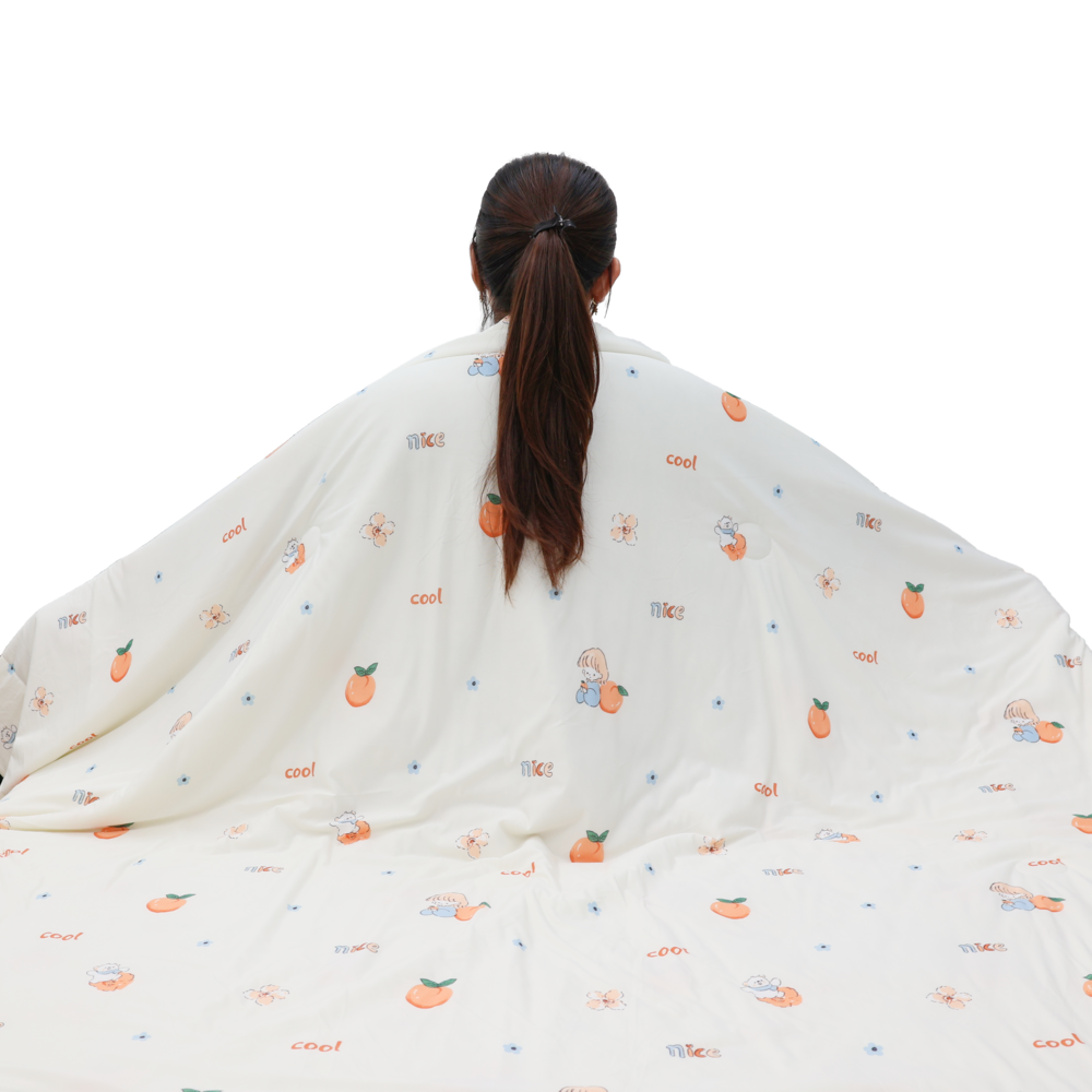 Mô tả Mền lạnh I Cool Advance NIN House 200x220cm | Chăn mền Ice Silk fabric siêu mát lạnh cao cấp - 8