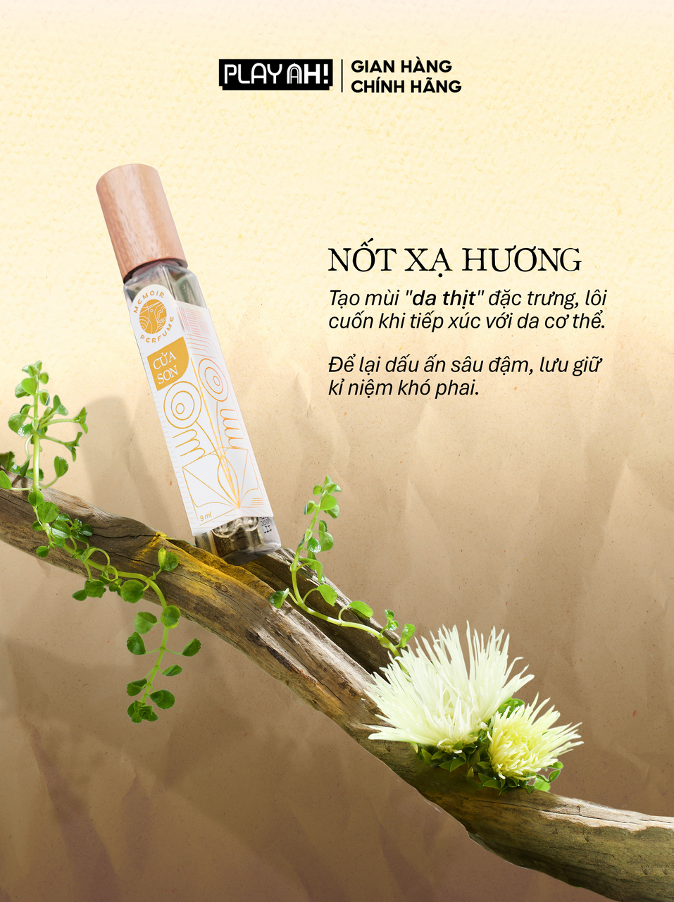 Mô tả Nước Hoa PlayAh! Memoir Eau De Parfum - Hương Đánh Đu/Cửa Son 9ml - 1