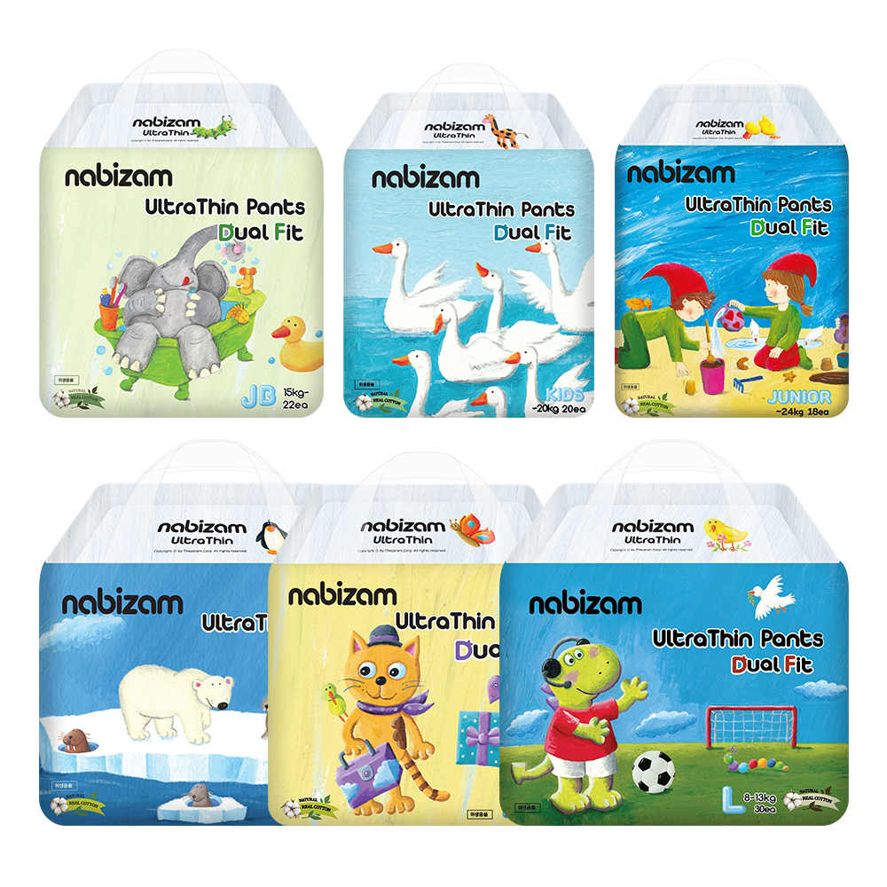 Mô tả Combo 4 Bịch Tã/Bỉm Quần NABIZAM ULTRA THIN 4 Mùa Mỏng Mềm Hơn, Thấm Hút Nhanh Hơn Size Cho Bé 6-24kg - 3