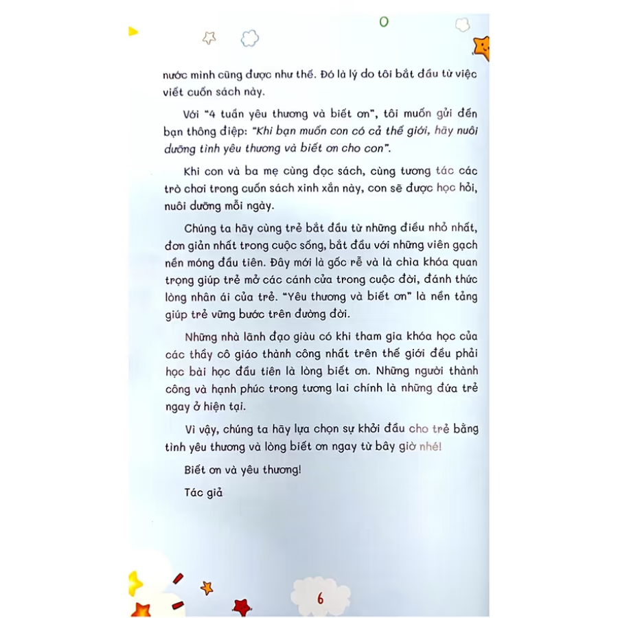 Mô tả 4 Tuần Yêu Thương Và Biết Ơn - Sách Hay Con Đọc Mỗi Ngày - Nghiêm Thị Thủy - 7