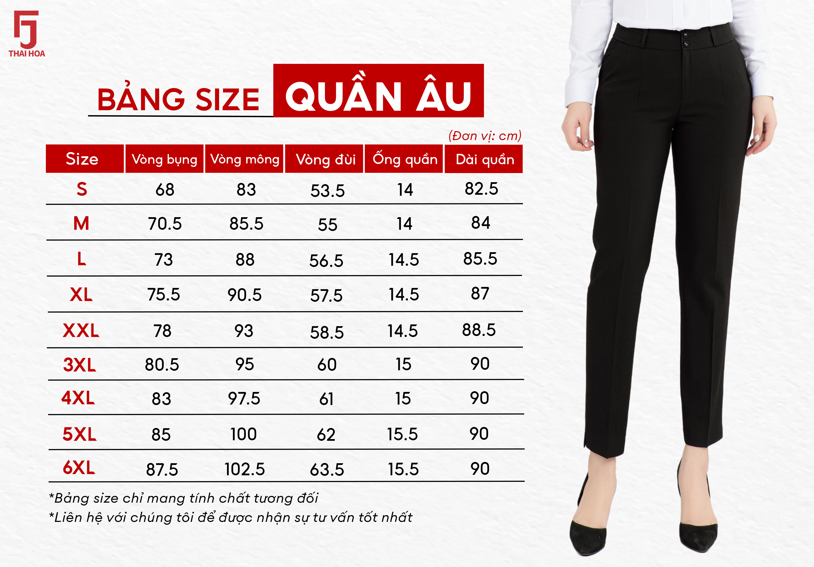 Quần tây nữ QAW2016-R03 ống đứng 2 ly