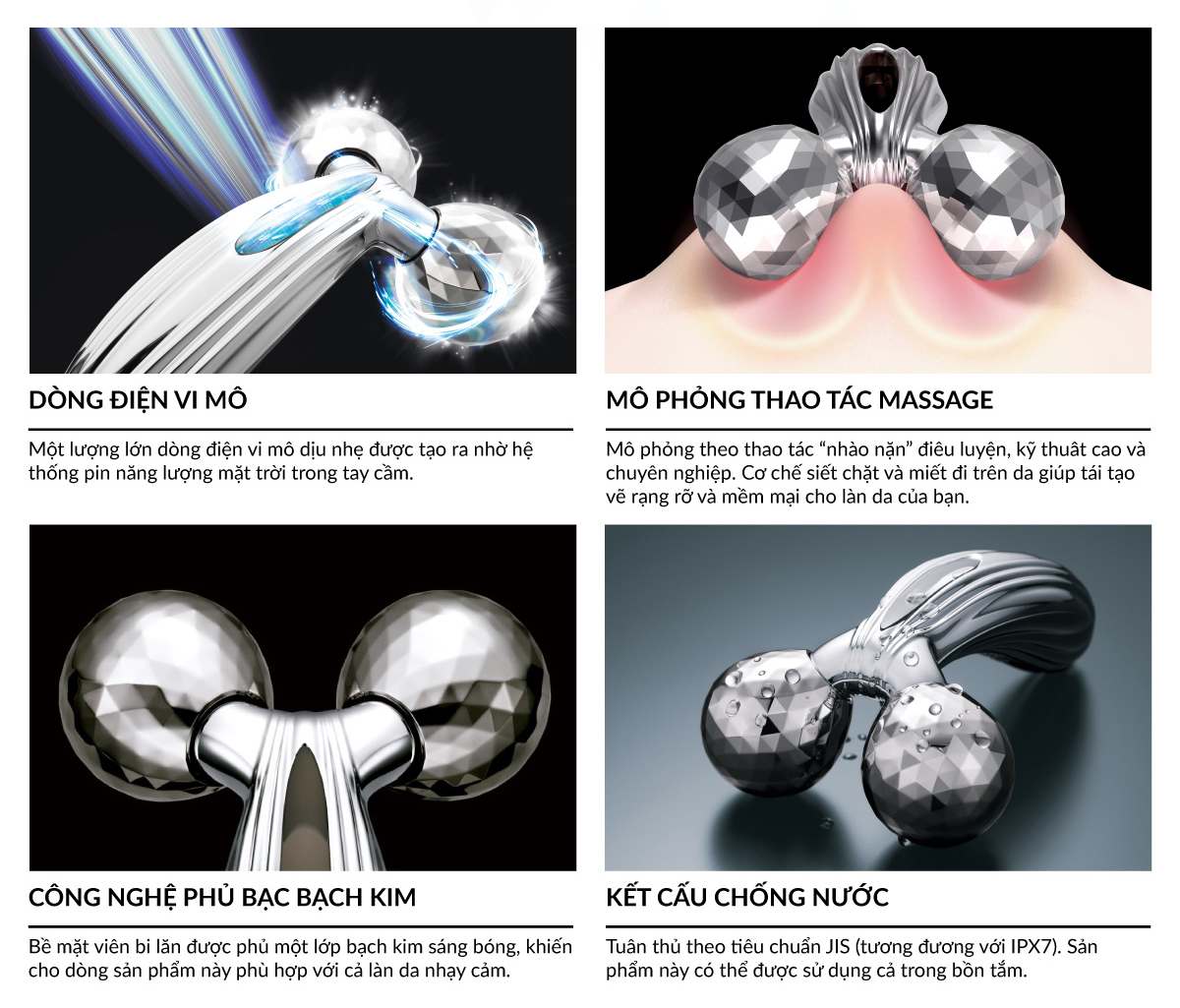 Mô tả ReFa CARAT RAY Cây lăn nâng cơ cao cấp, thon gọn mặt và cơ thể - 3