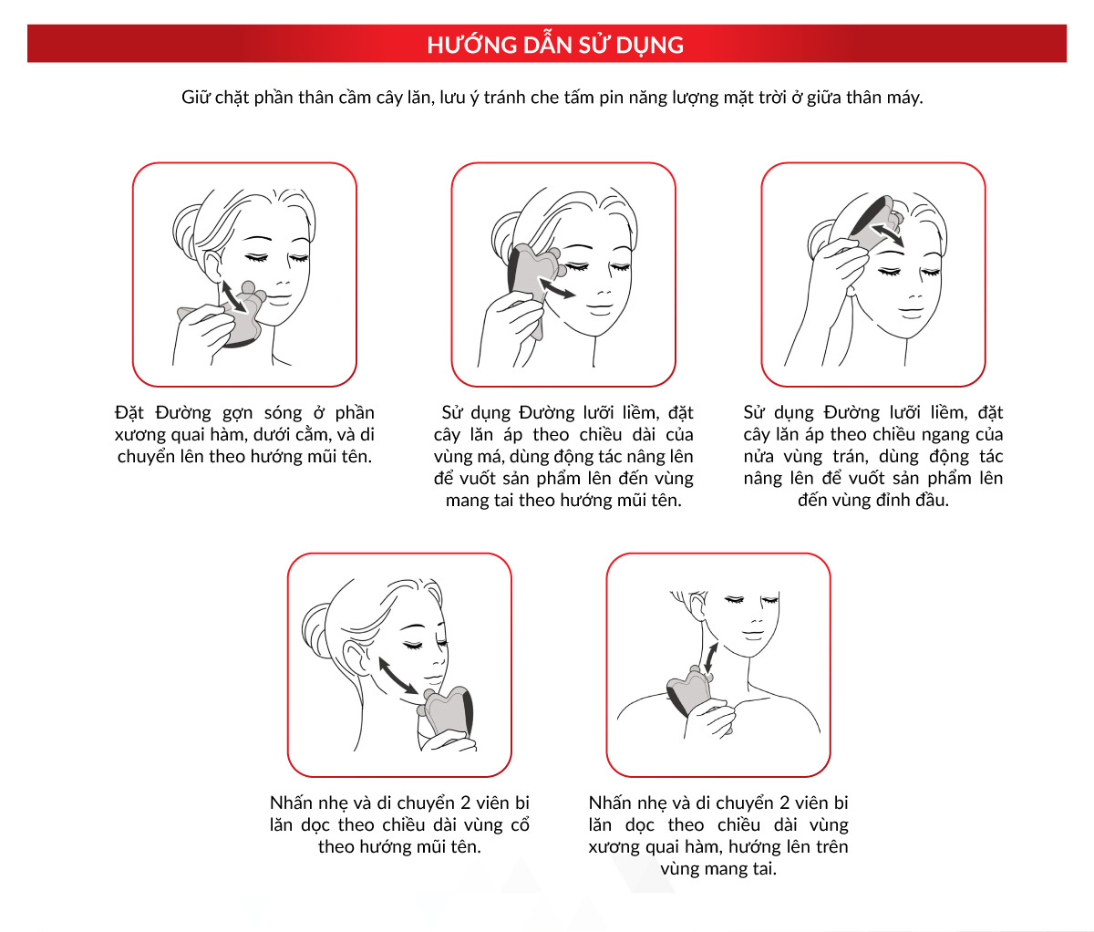 Mô tả ReFa CAXA RAY - Cây lăn massage đa dụng cao cấp, tạo đường cong cho khuôn mặt - 4