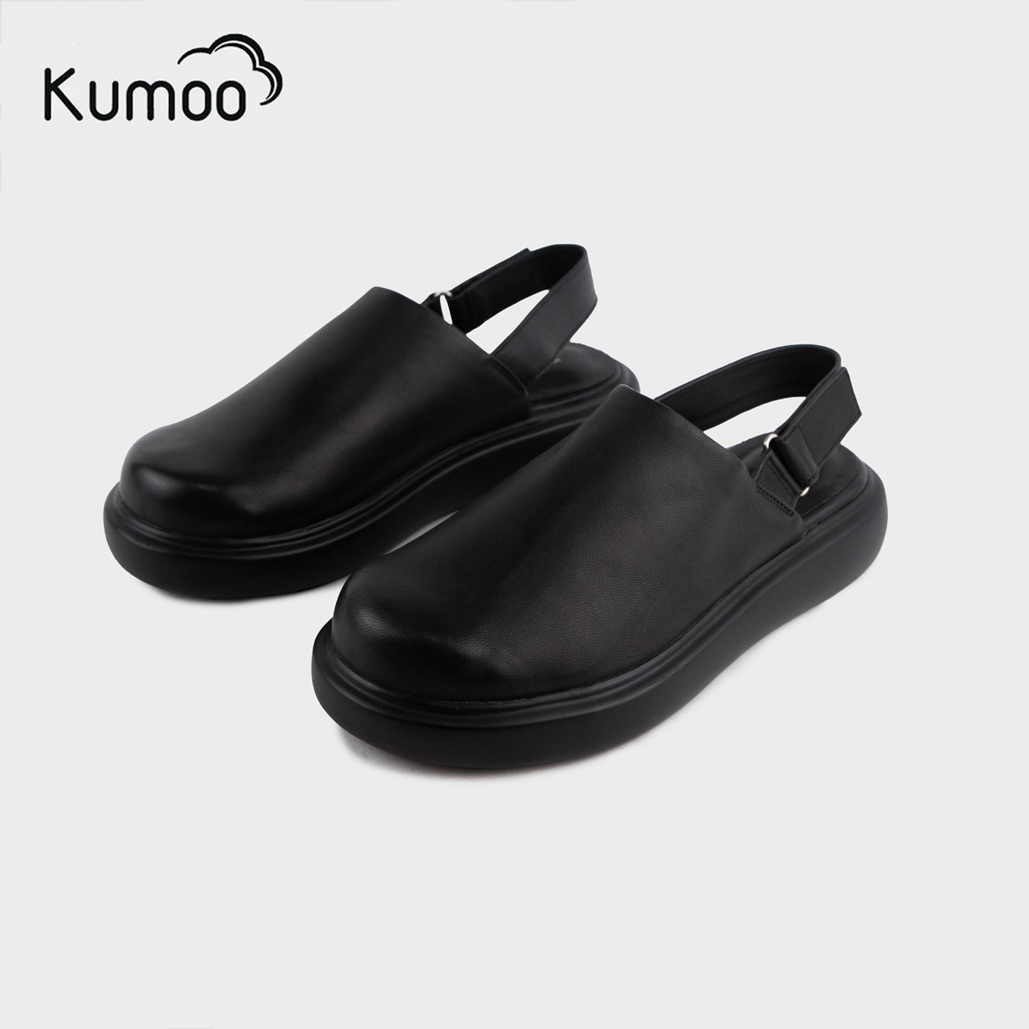 Mô tả Dép Sandal Nữ Kumoo STEVE ML-KUMO-004-A Màu Đen Quai Hậu Đế Bánh Mì Thời Trang Trẻ Trung Cá Tính - 1
