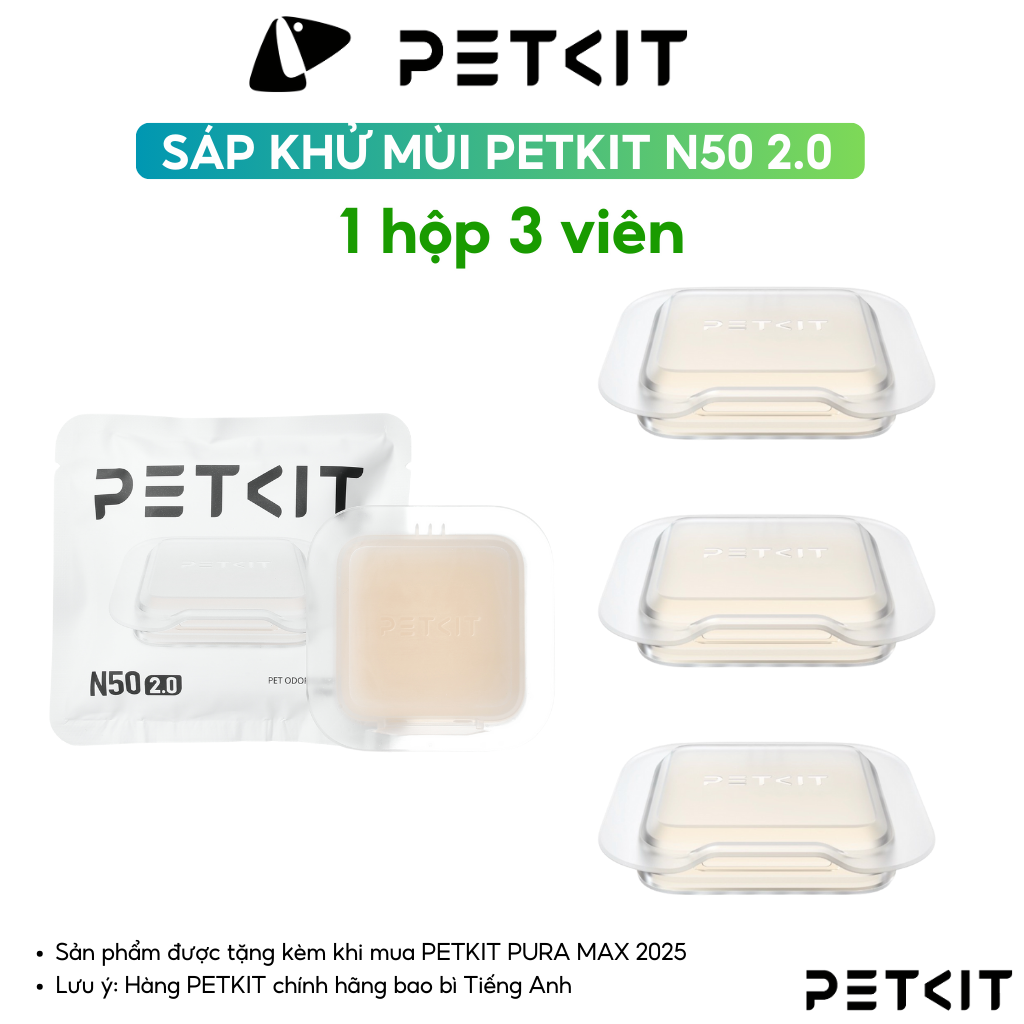 Mô tả Sáp khử mùi PETKIT N50 2.0 dùng cho máy dọn phân mèo PETKIT - 2