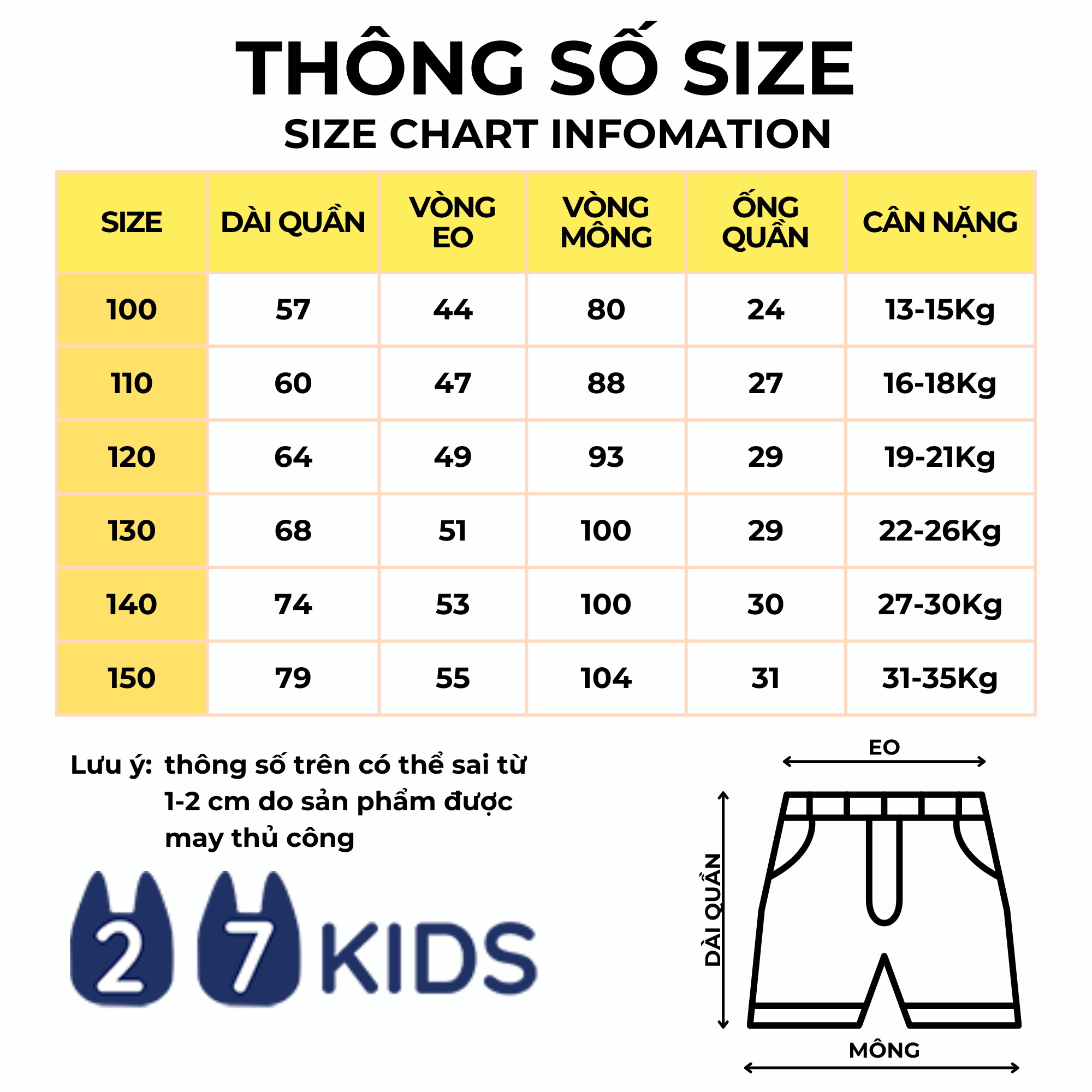 Mô tả Quần jean dài bé trai 27Kids KACADY quần bò mềm lưng chun nam cho trẻ từ 4-12 tuổi BLJE4 - 3
