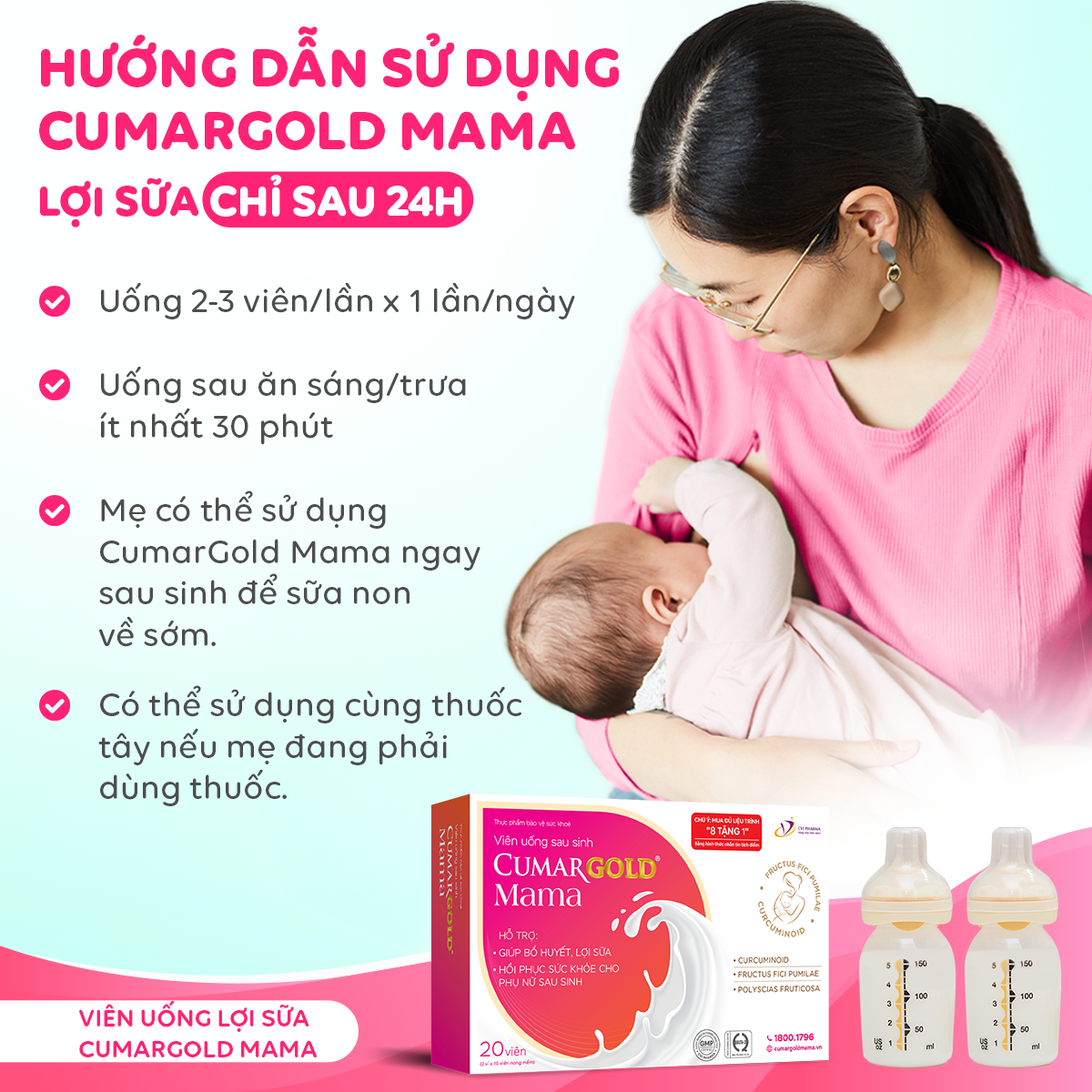 Hướng dẫn sử dụng CumarGold Mama