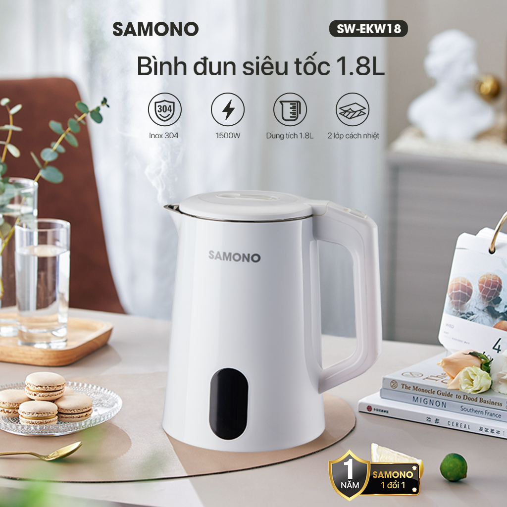 Ấm đun nước SAMONO SW-EKW18