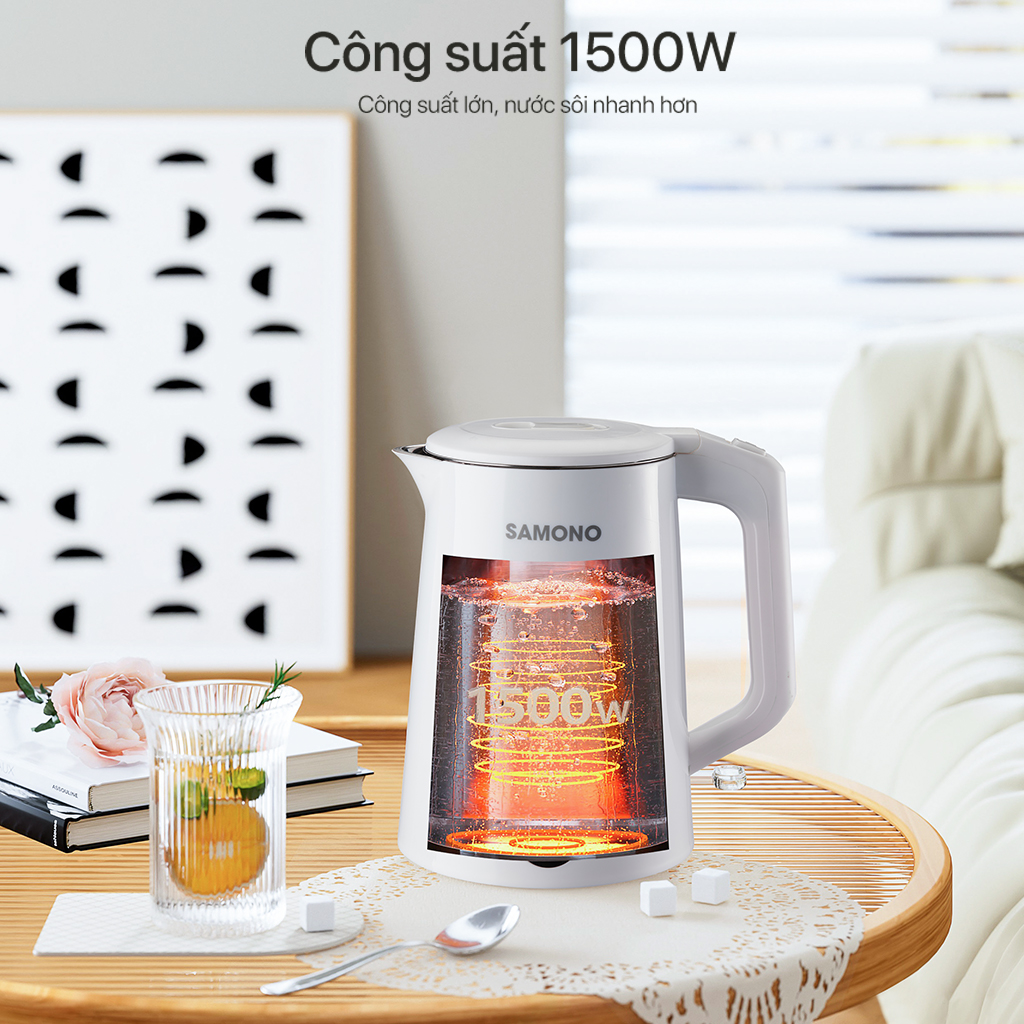 Chi tiết ấm đun nước SAMONO SW-EKW18