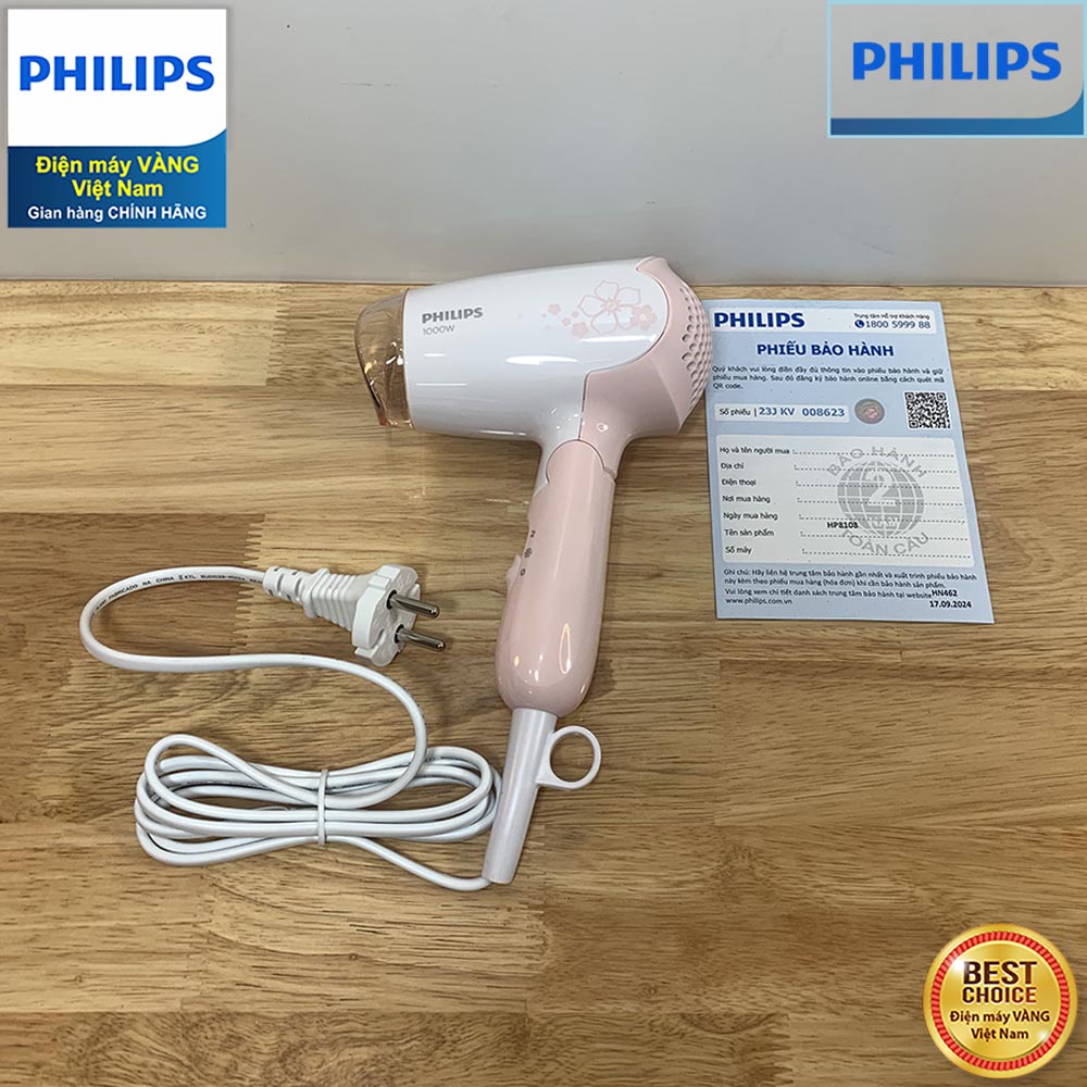Mô tả Máy sấy tóc mini Philips HP8108 chính hãng - Bảo hành 24 tháng - 6